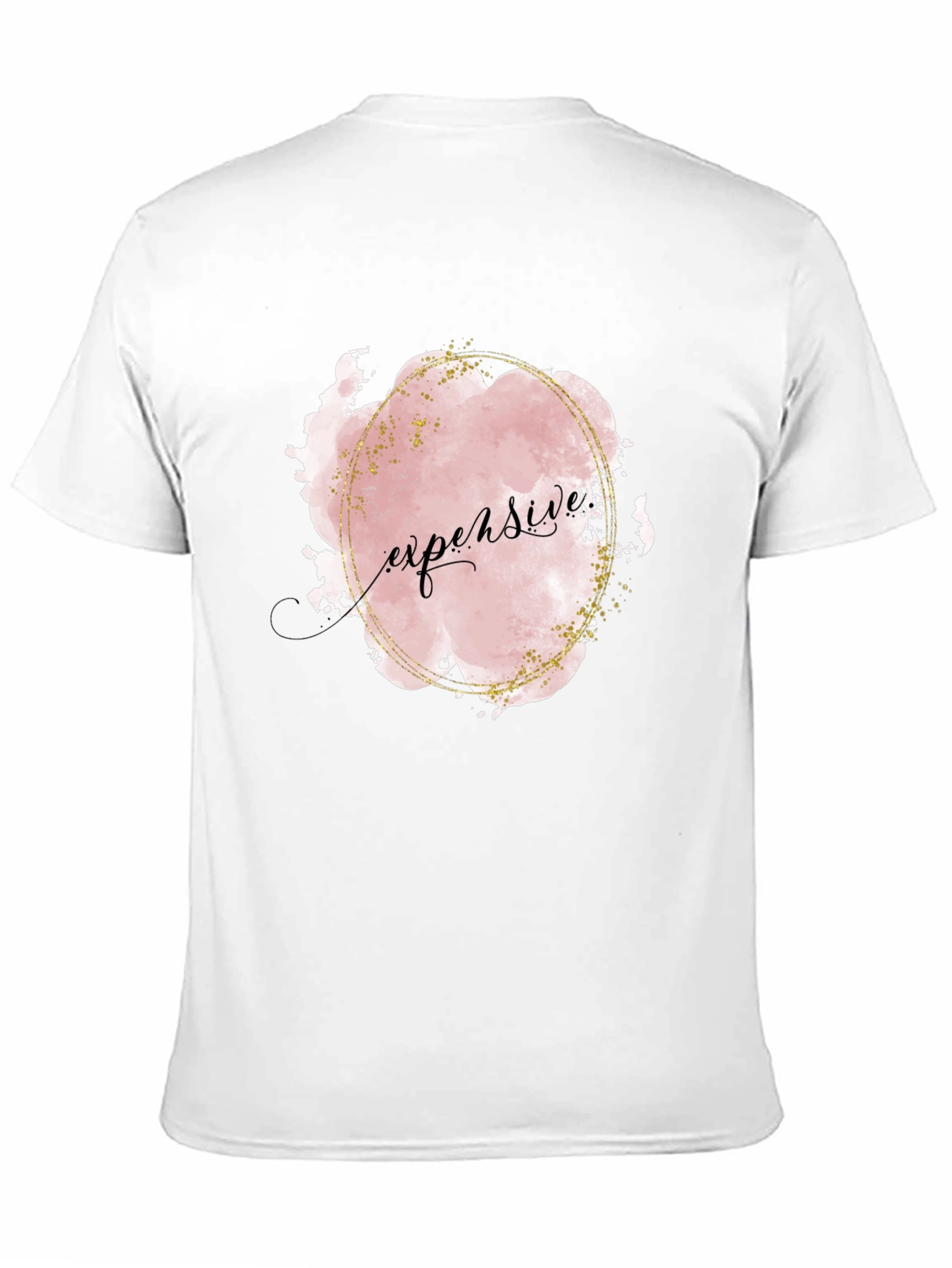 Expensive Graphic Print Black T-Shirt