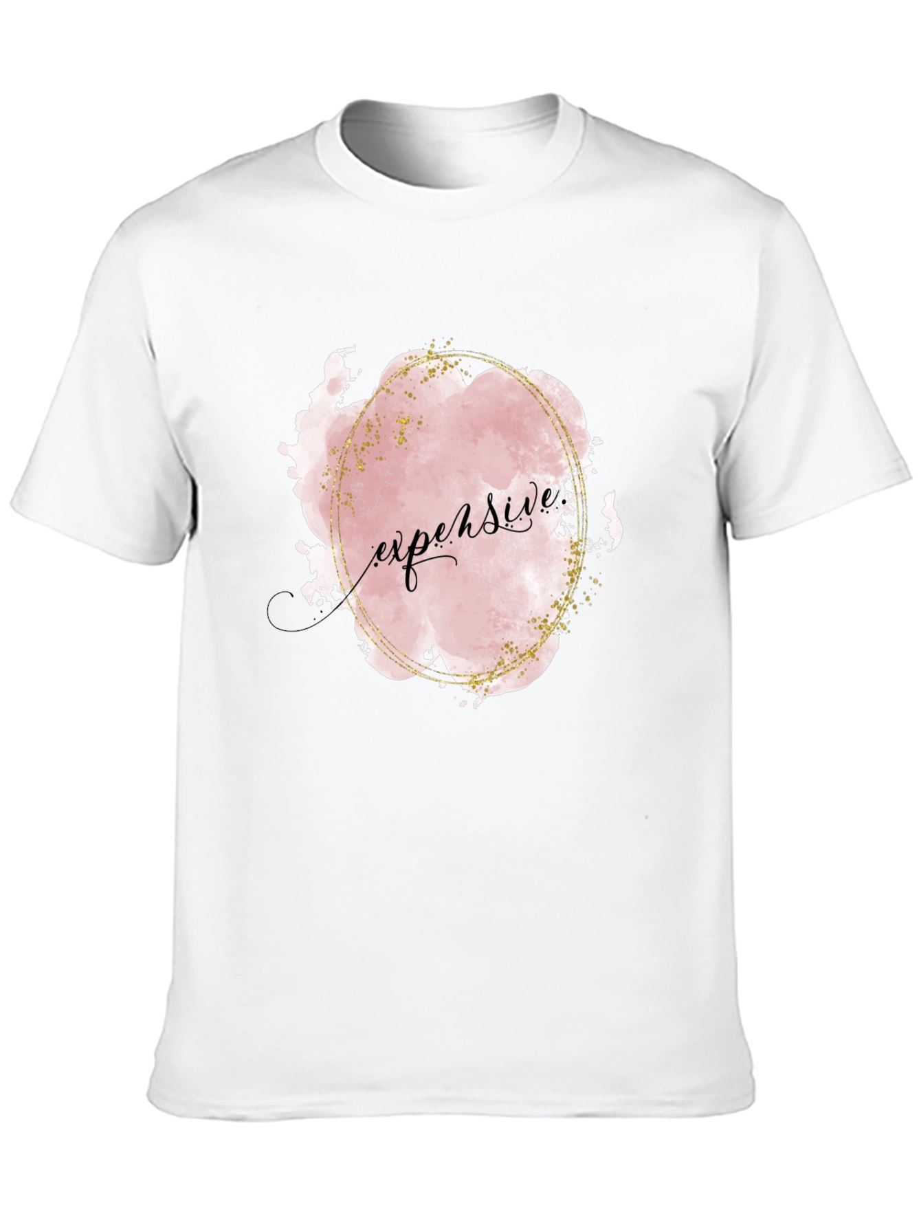 Expensive Graphic Print Black T-Shirt