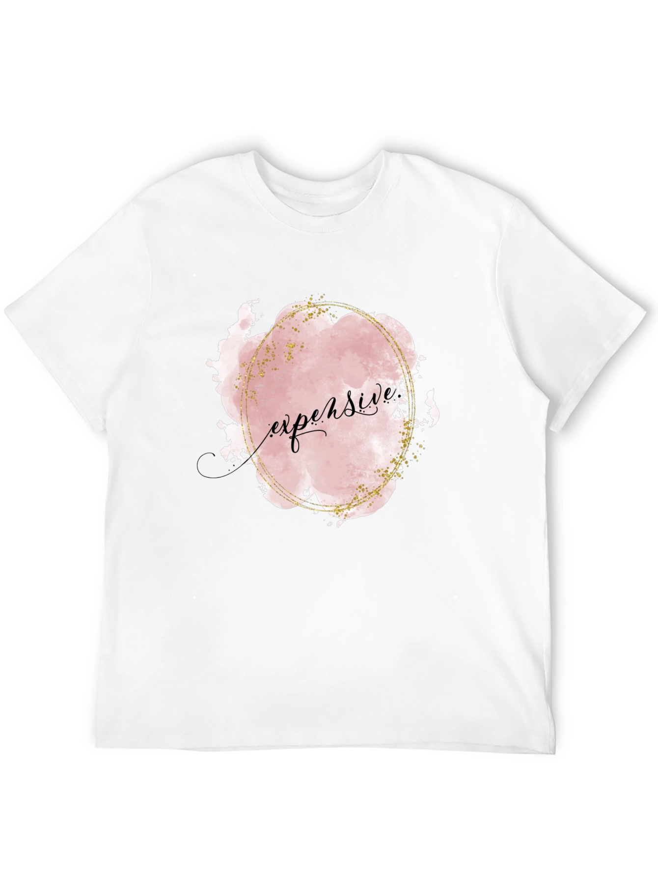 Expensive Graphic Print Black T-Shirt