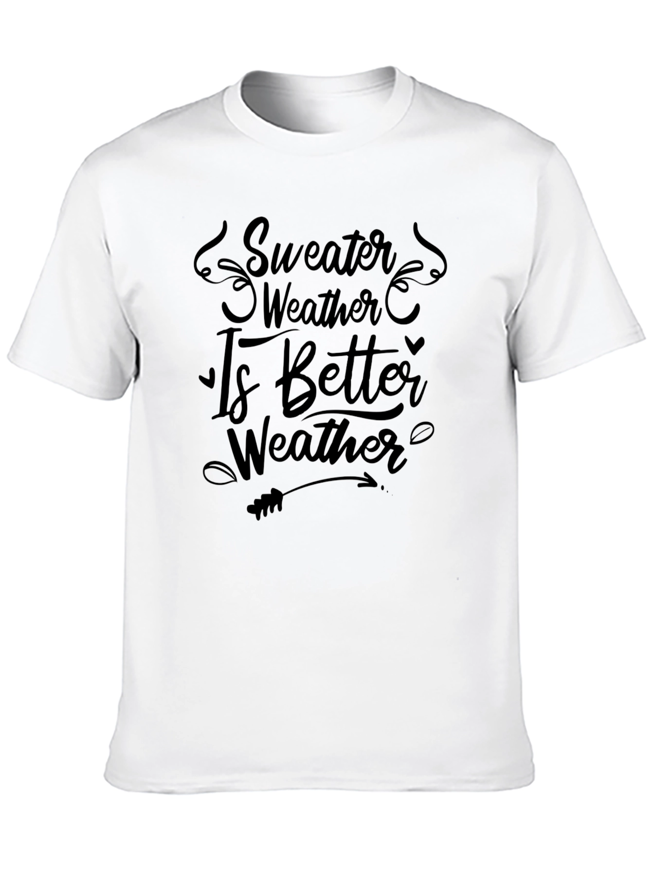 Sweater Weather Graphic Tee - Black Comfort Fit