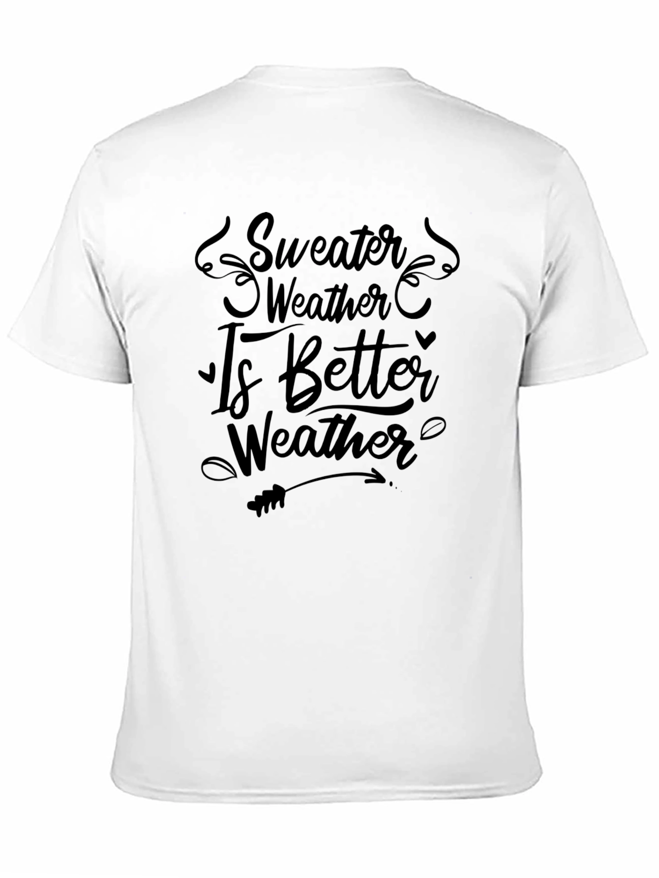 Sweater Weather Graphic Tee - Black Comfort Fit