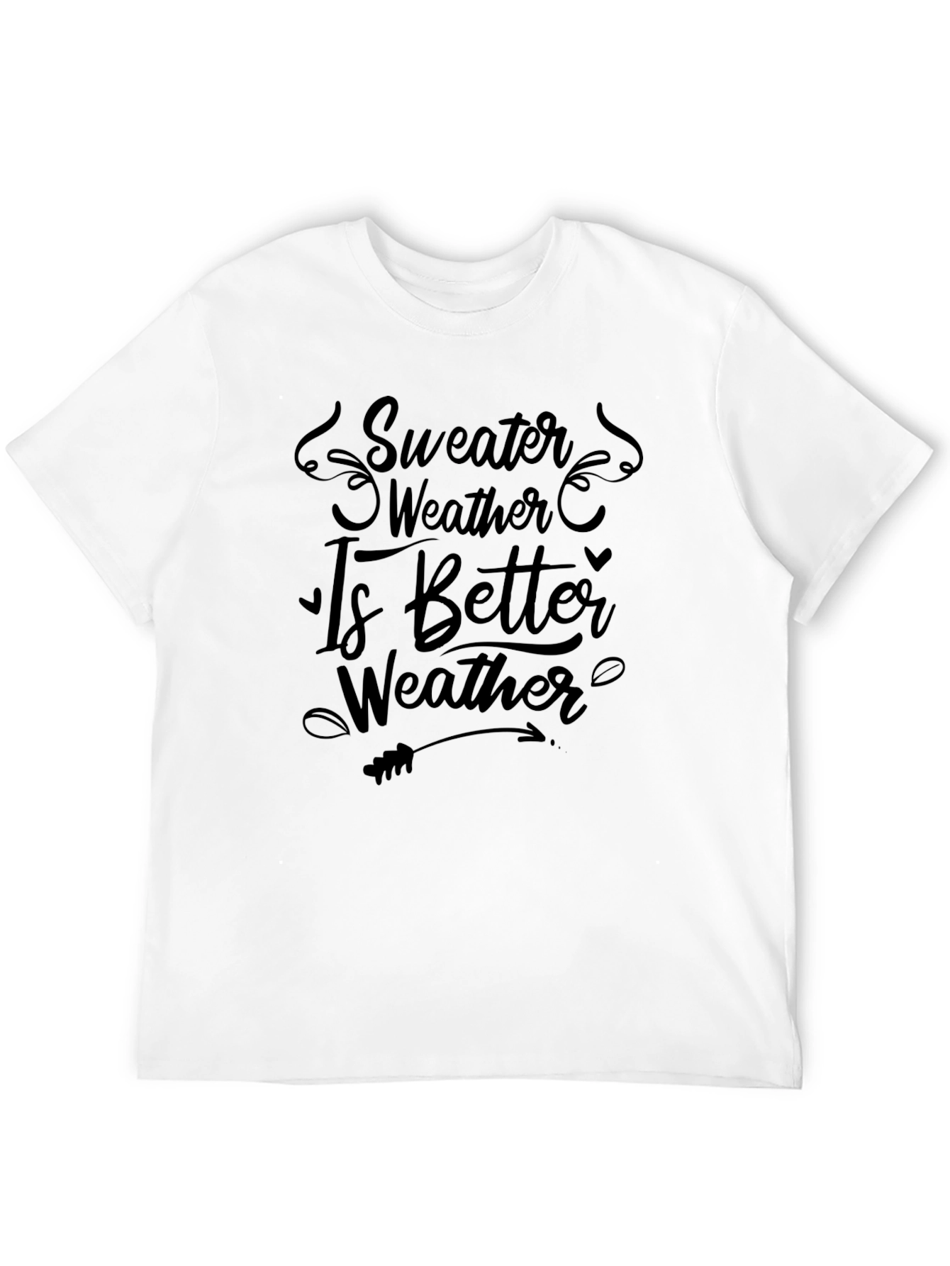 Sweater Weather Graphic Tee - Black Comfort Fit