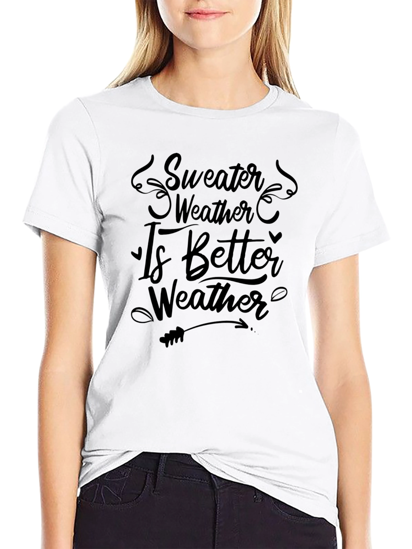 Sweater Weather Graphic Tee - Black Comfort Fit