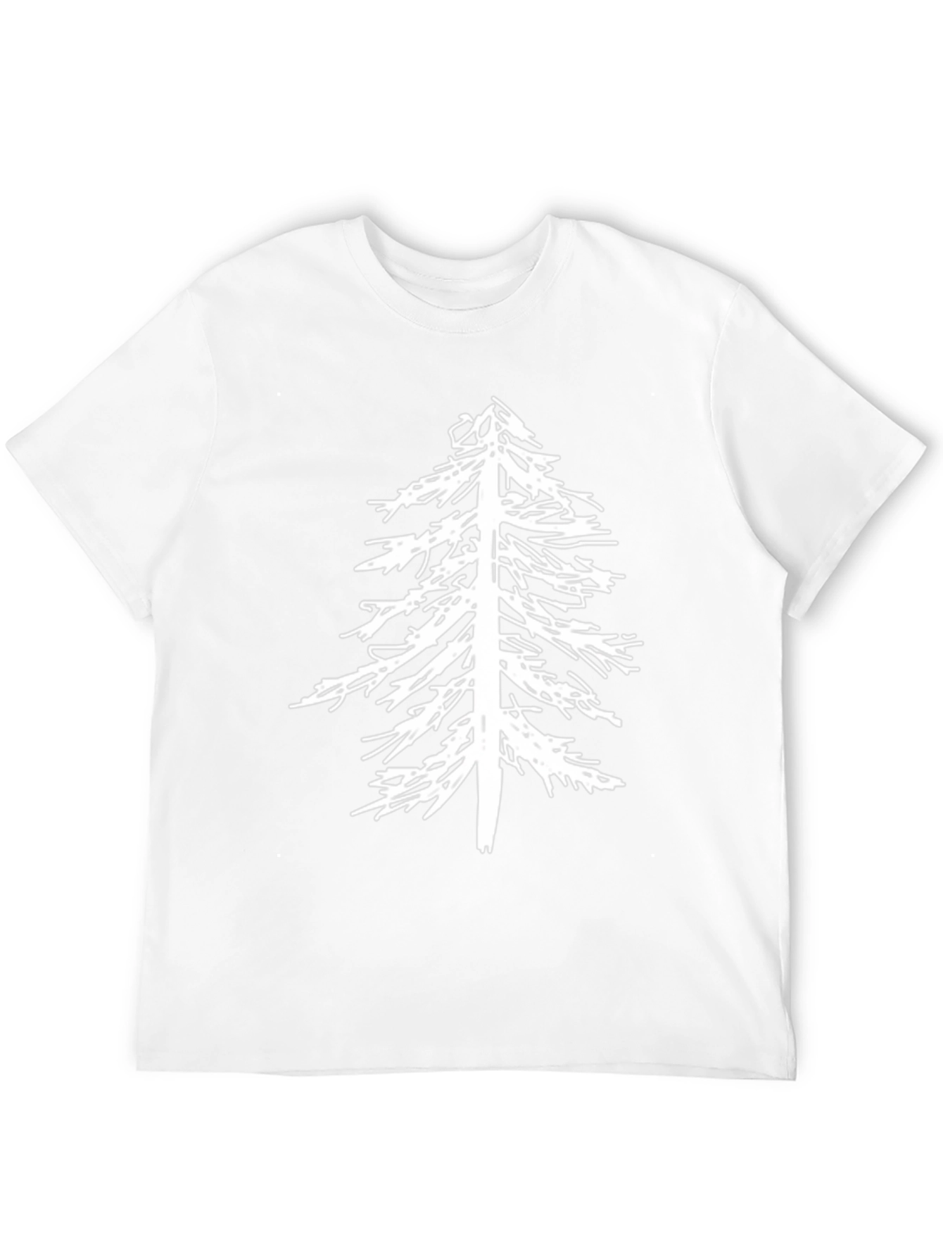 Mens Black Tee with Tree Graphic