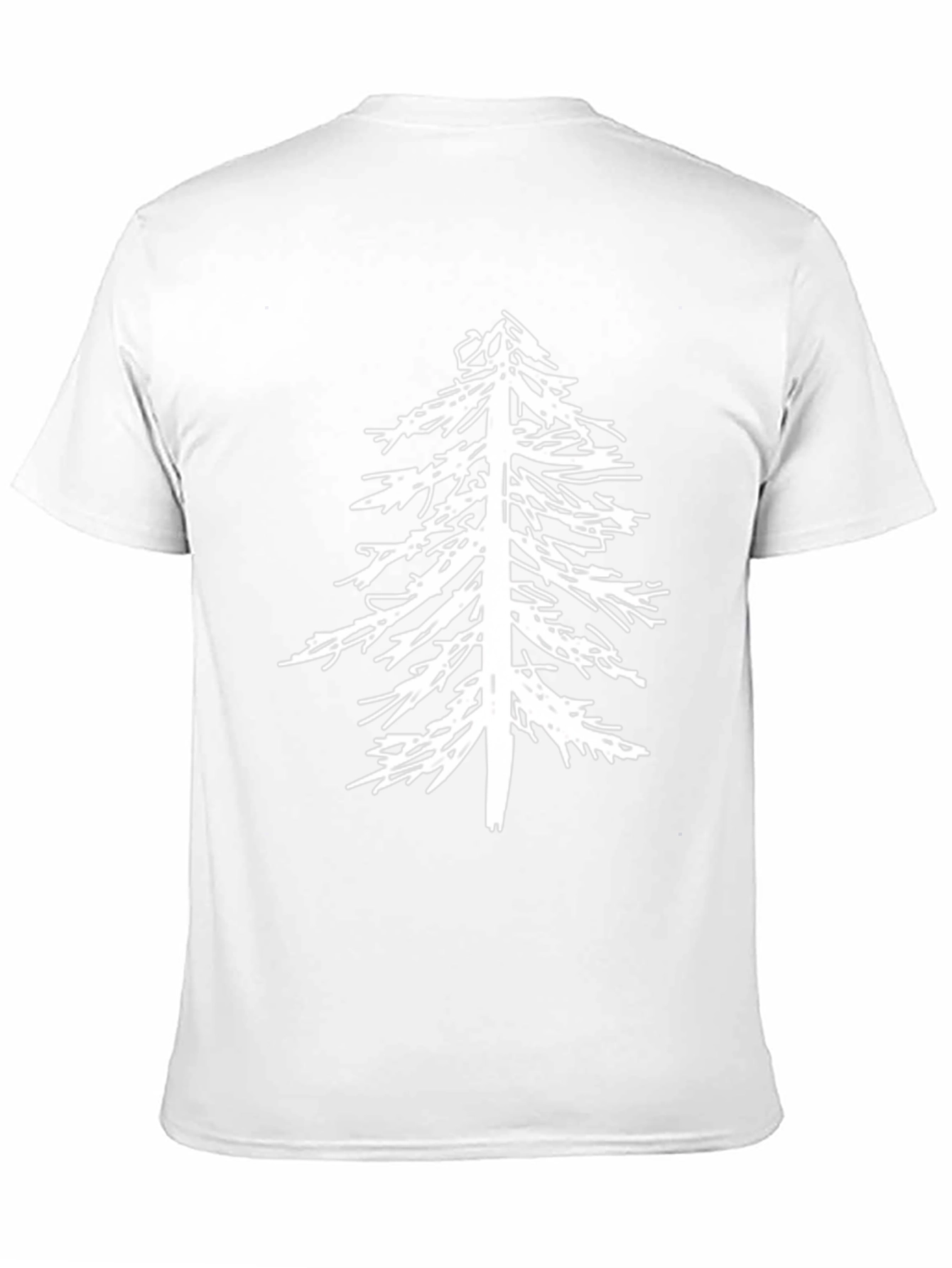 Mens Black Tee with Tree Graphic