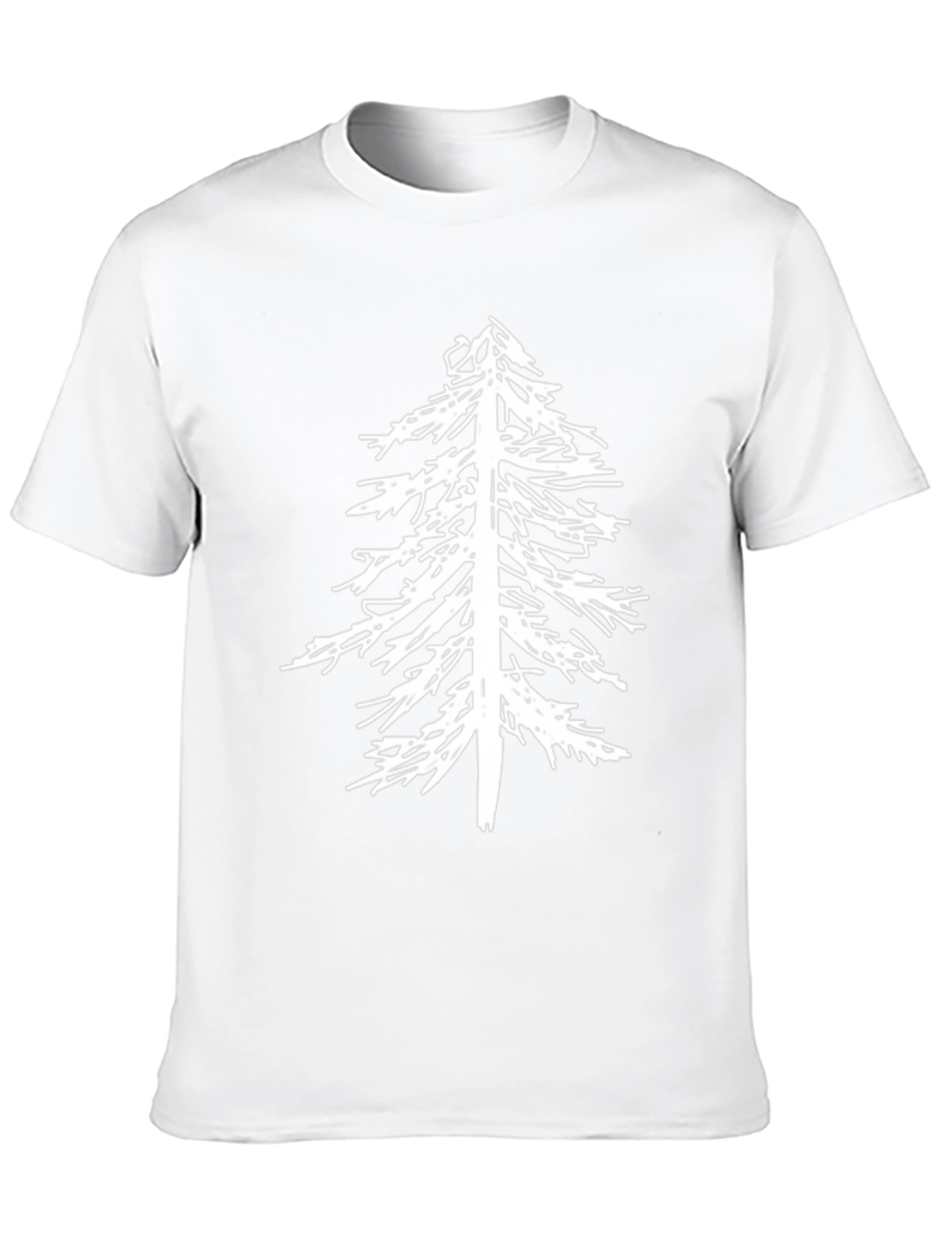 Mens Black Tee with Tree Graphic
