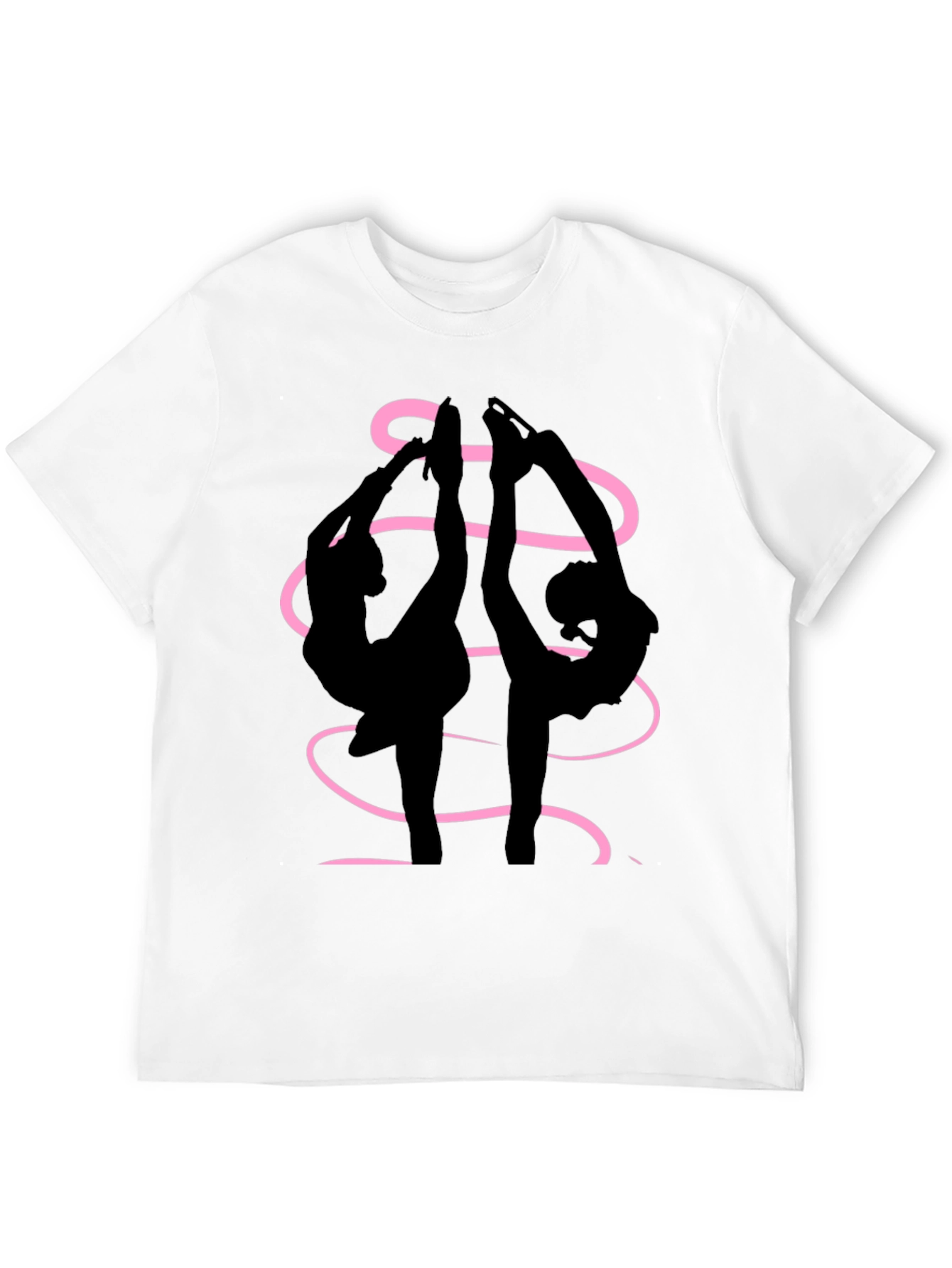 Figure Skaters Graphic Tee - Black Cotton Blend