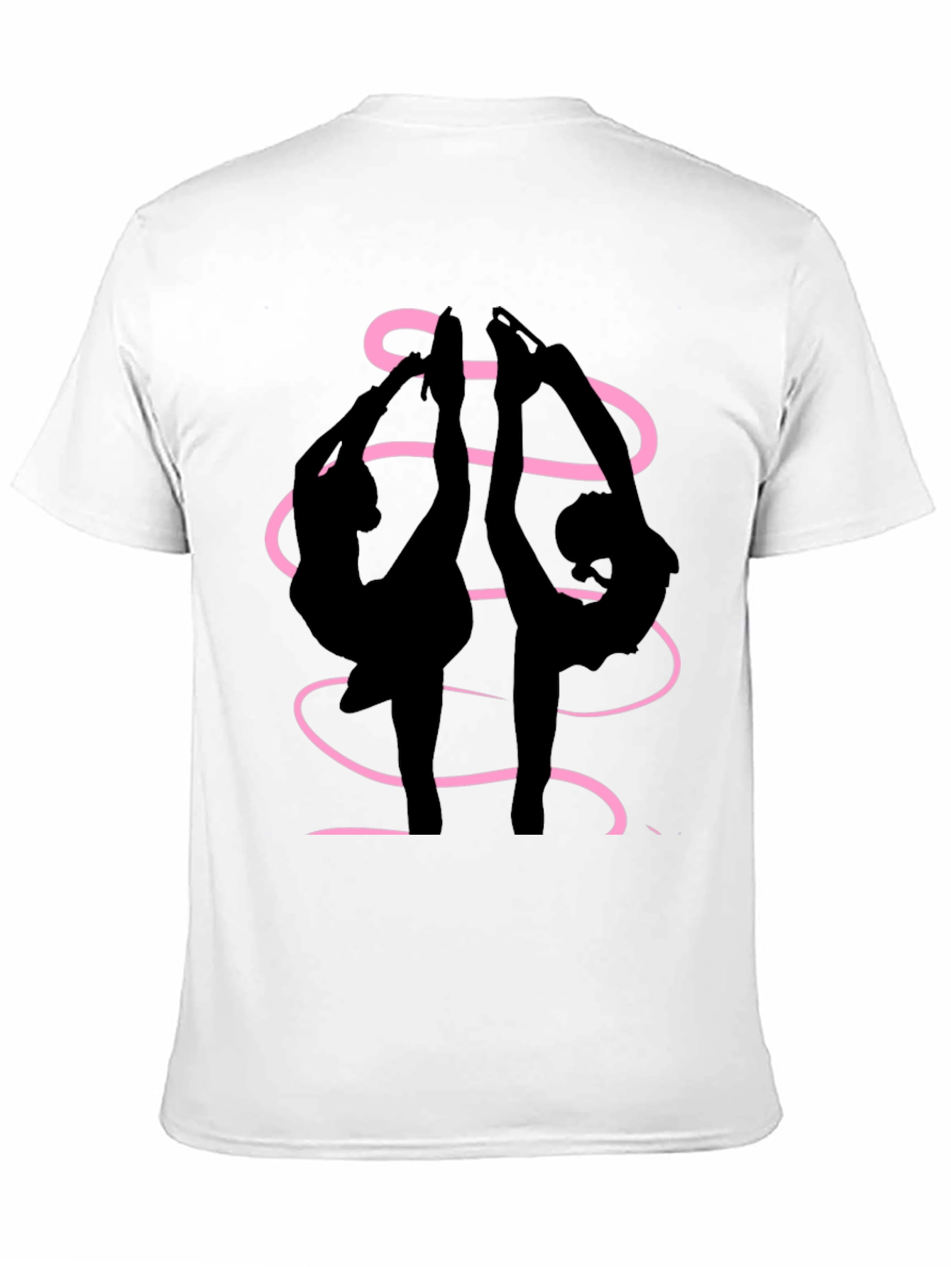 Figure Skaters Graphic Tee - Black Cotton Blend