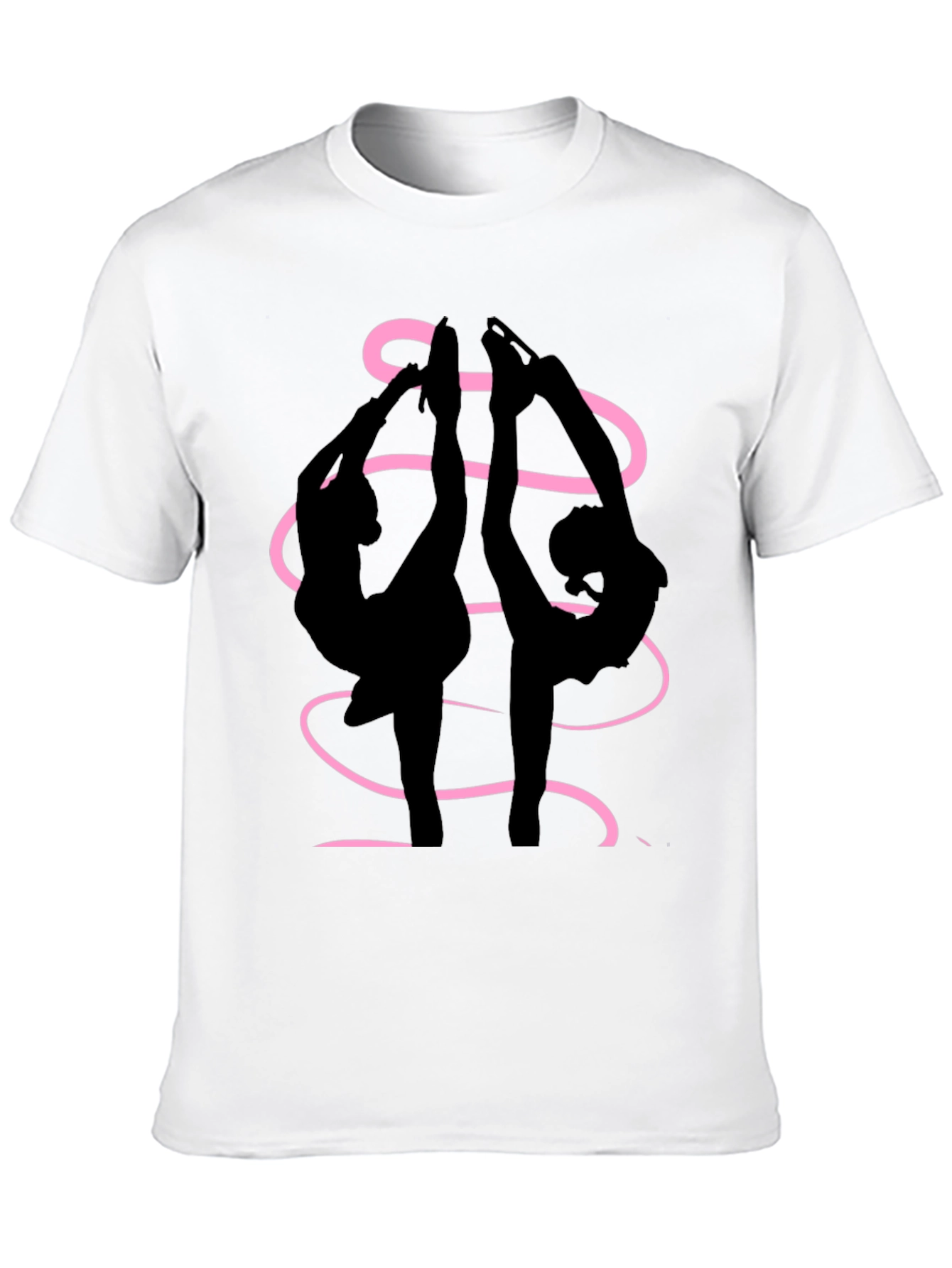 Figure Skaters Graphic Tee - Black Cotton Blend