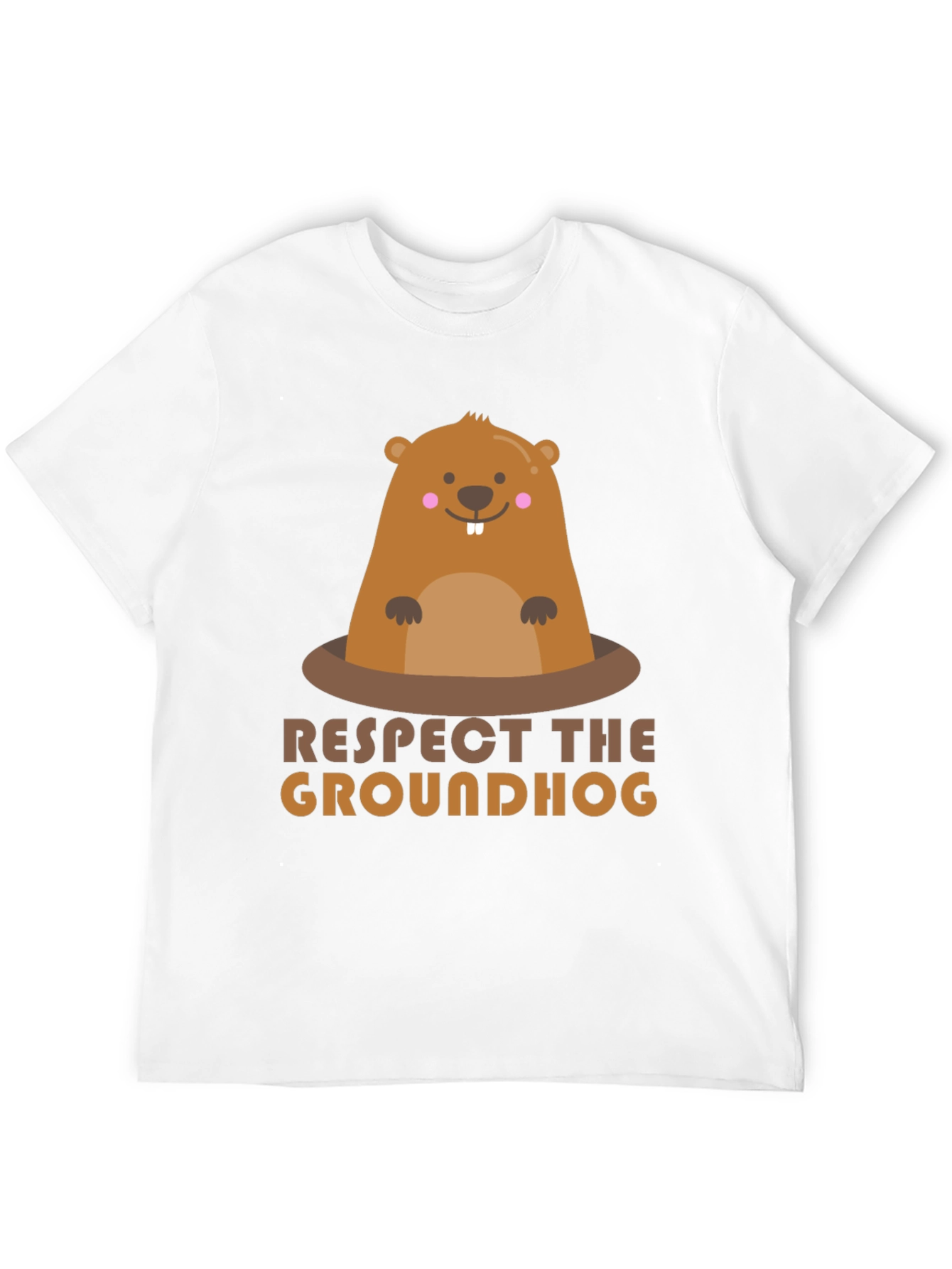 Respect the Groundhog Graphic T-Shirt