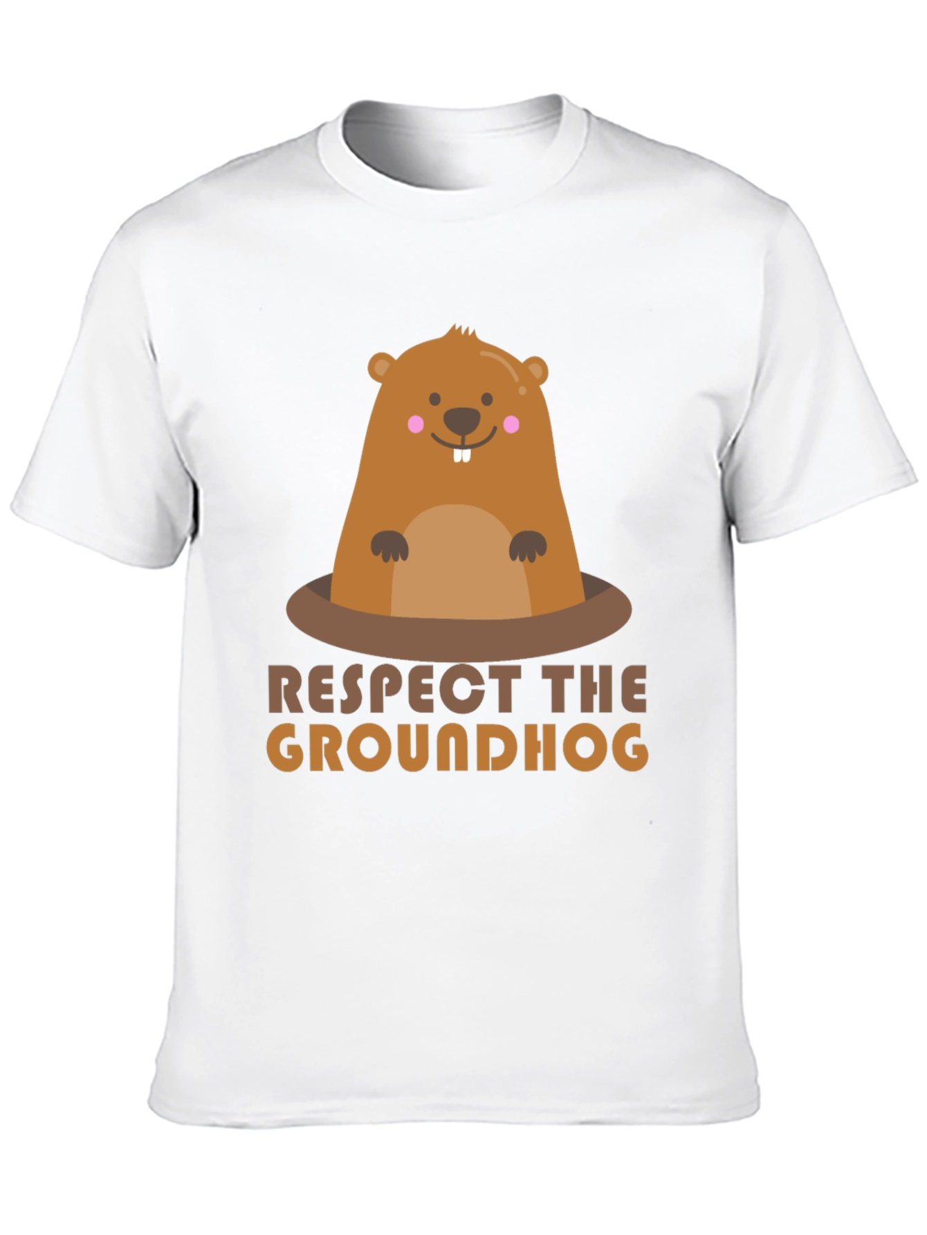 Respect the Groundhog Graphic T-Shirt