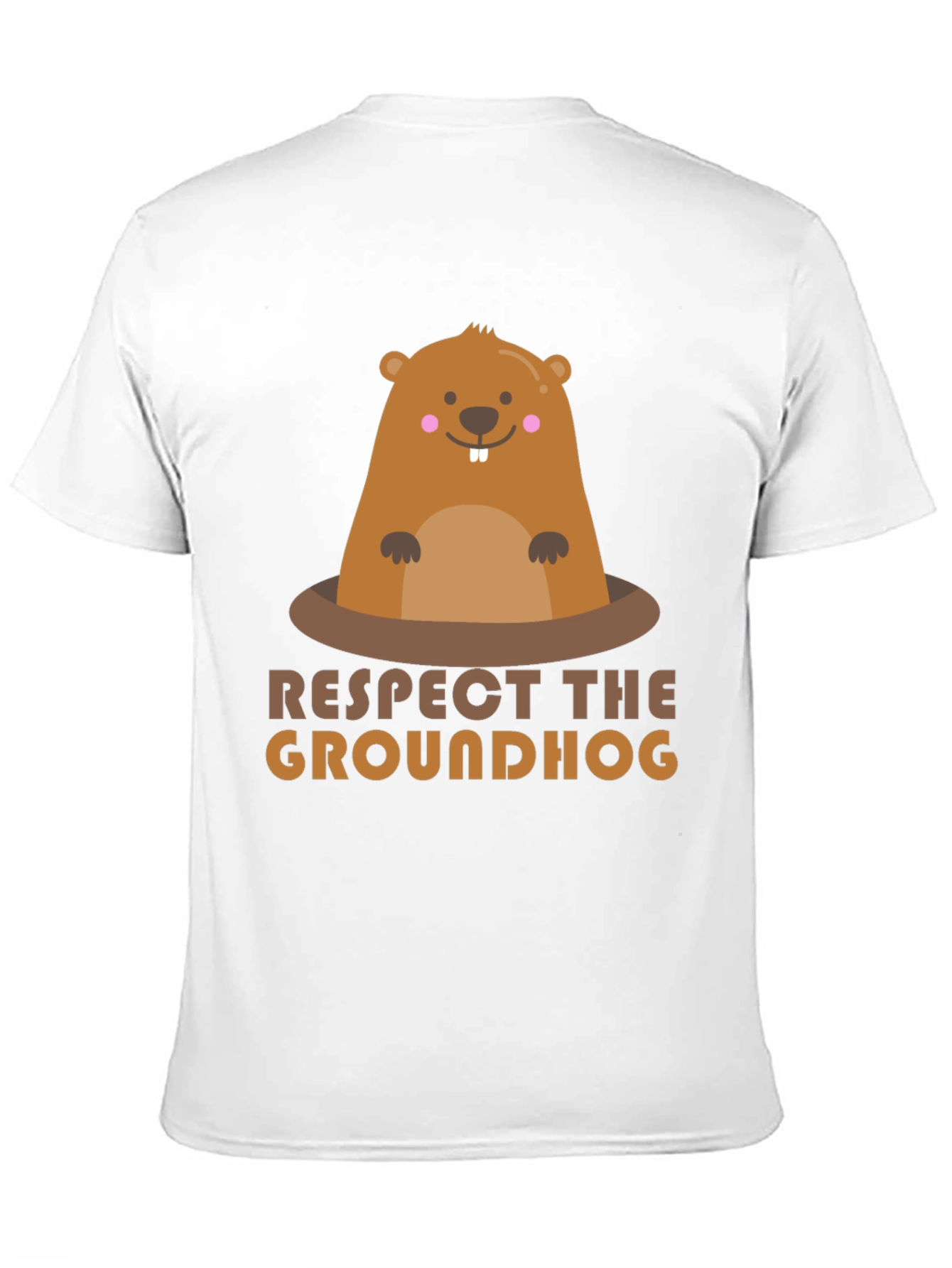 Respect the Groundhog Graphic T-Shirt