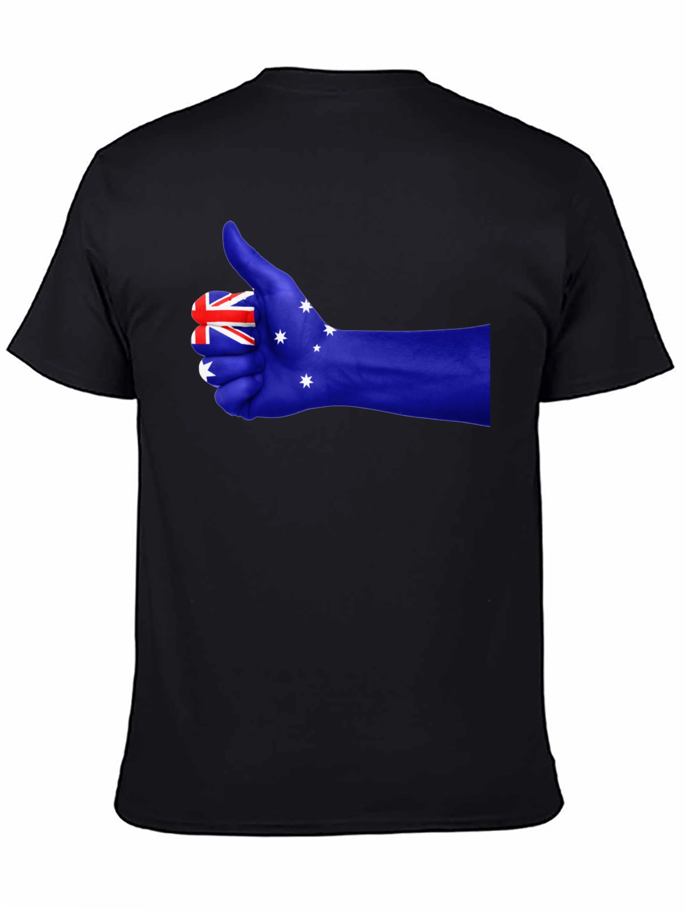 Australia Thumbs Up Black T-Shirt