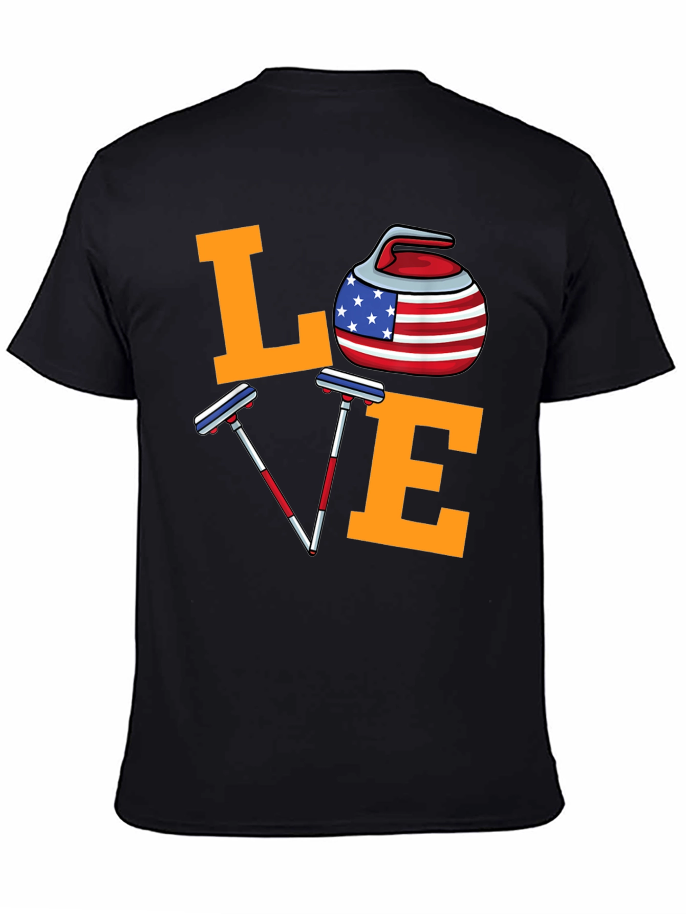 USA Curling Love T-Shirt