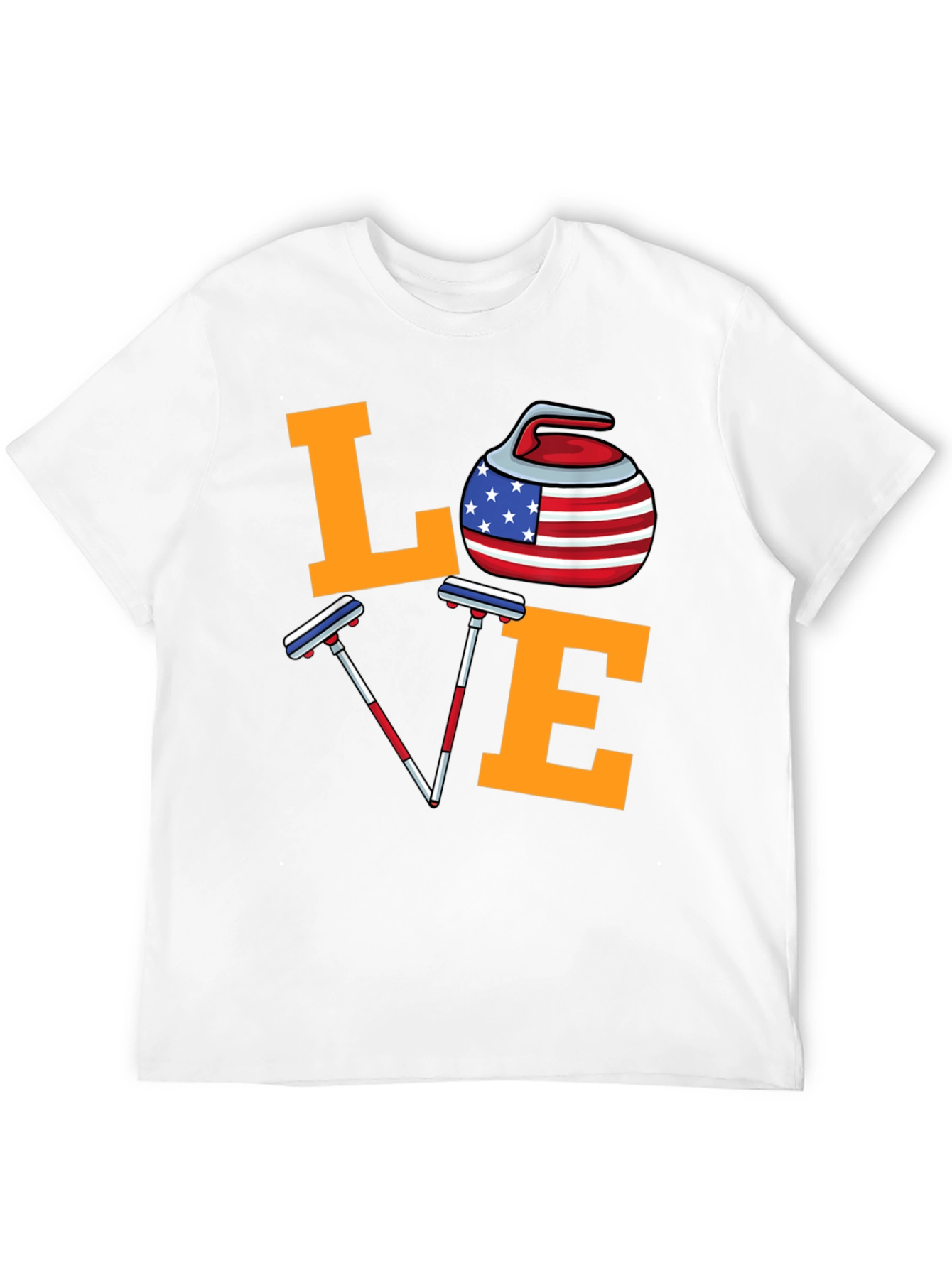 USA Curling Love T-Shirt