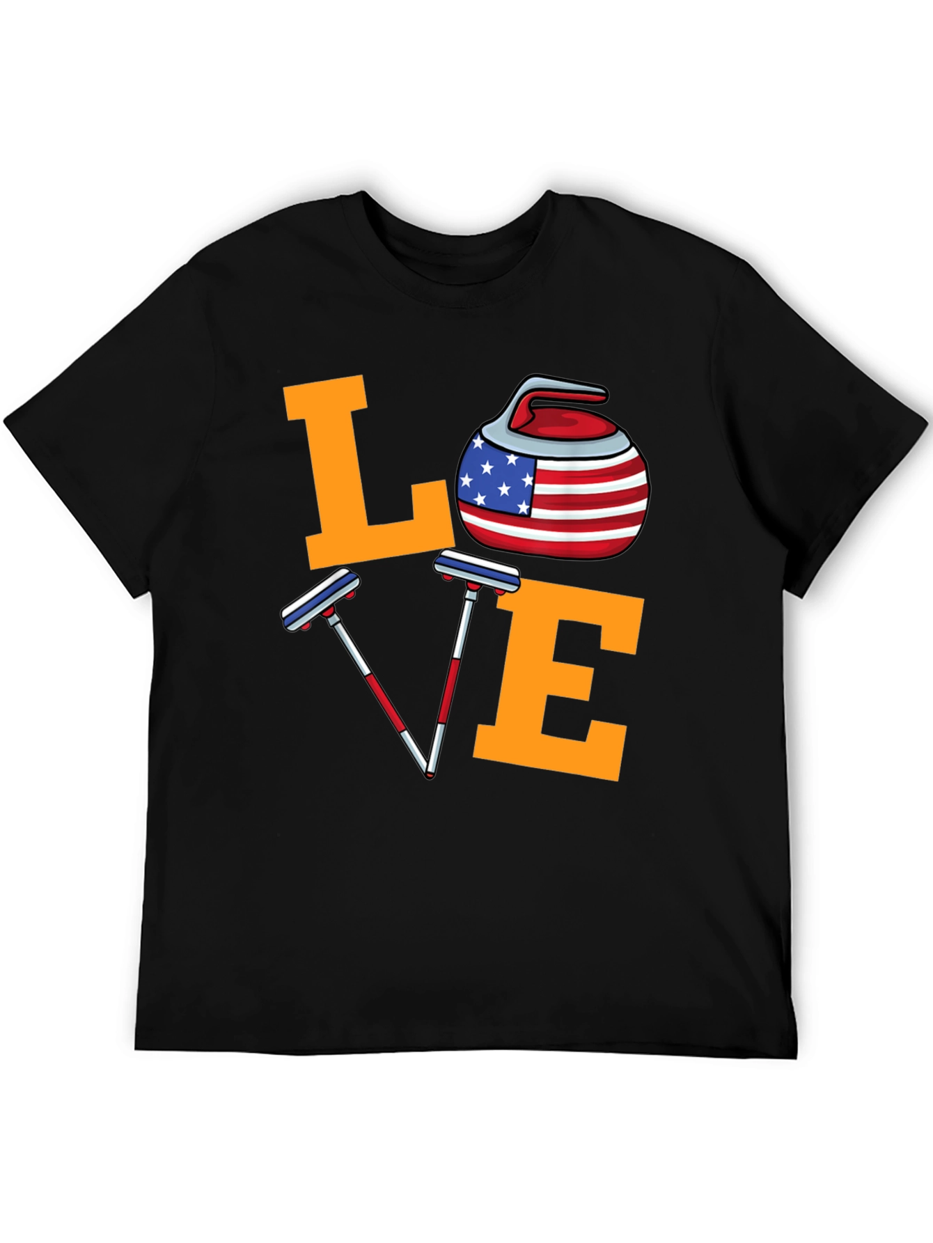 USA Curling Love T-Shirt