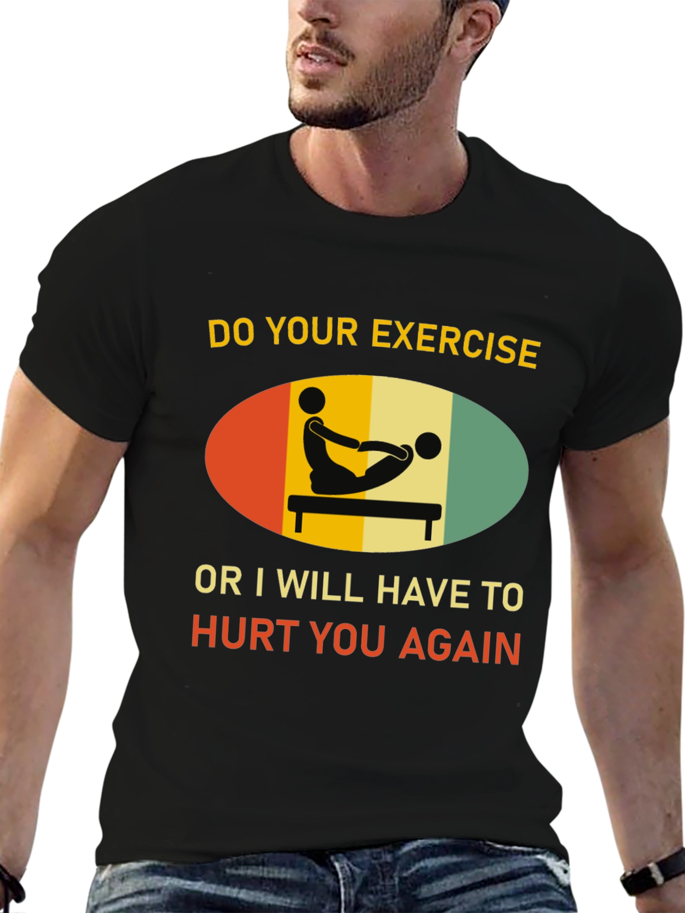 Funny Exercise Threat T-Shirt