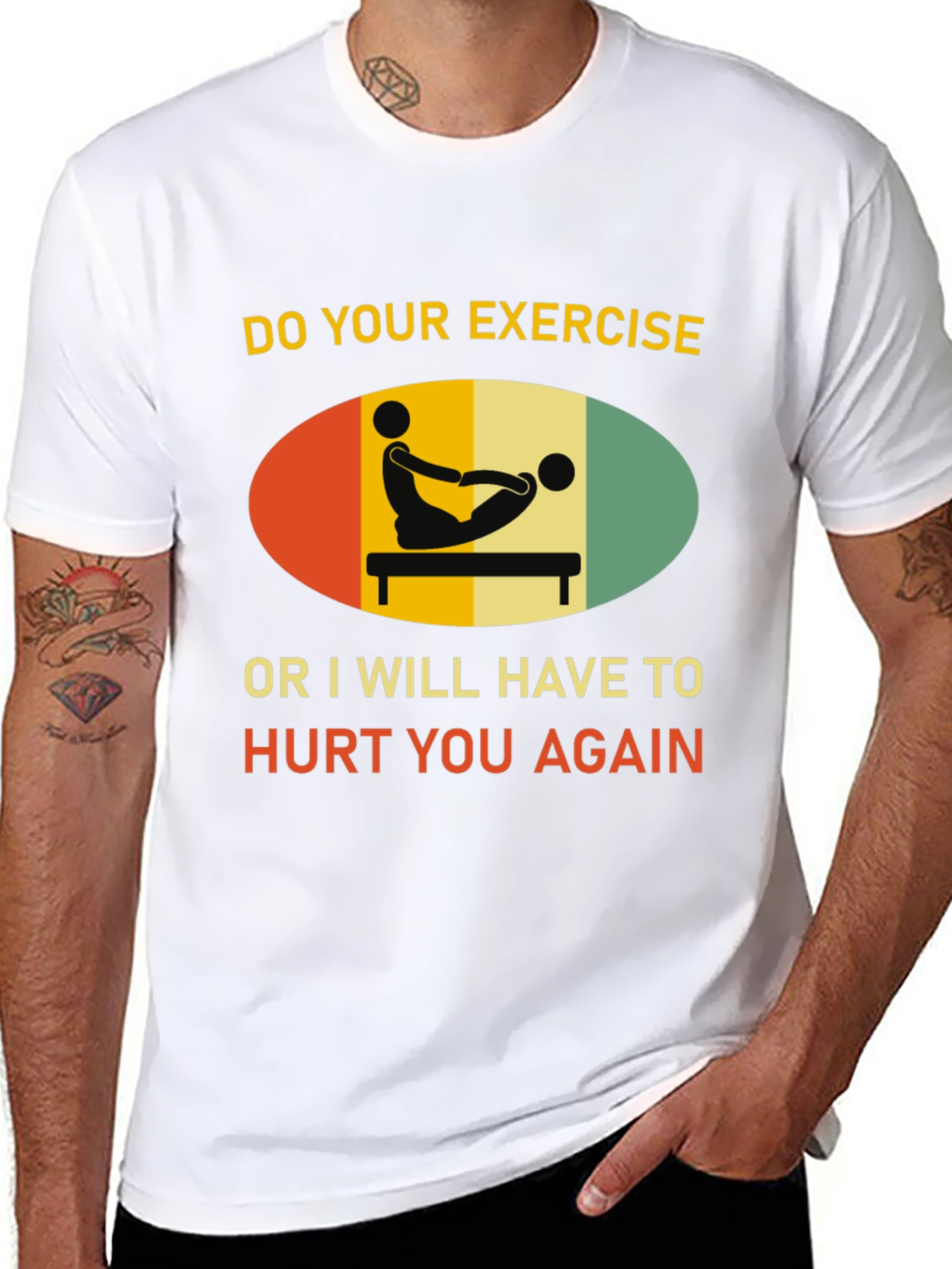 Funny Exercise Threat T-Shirt