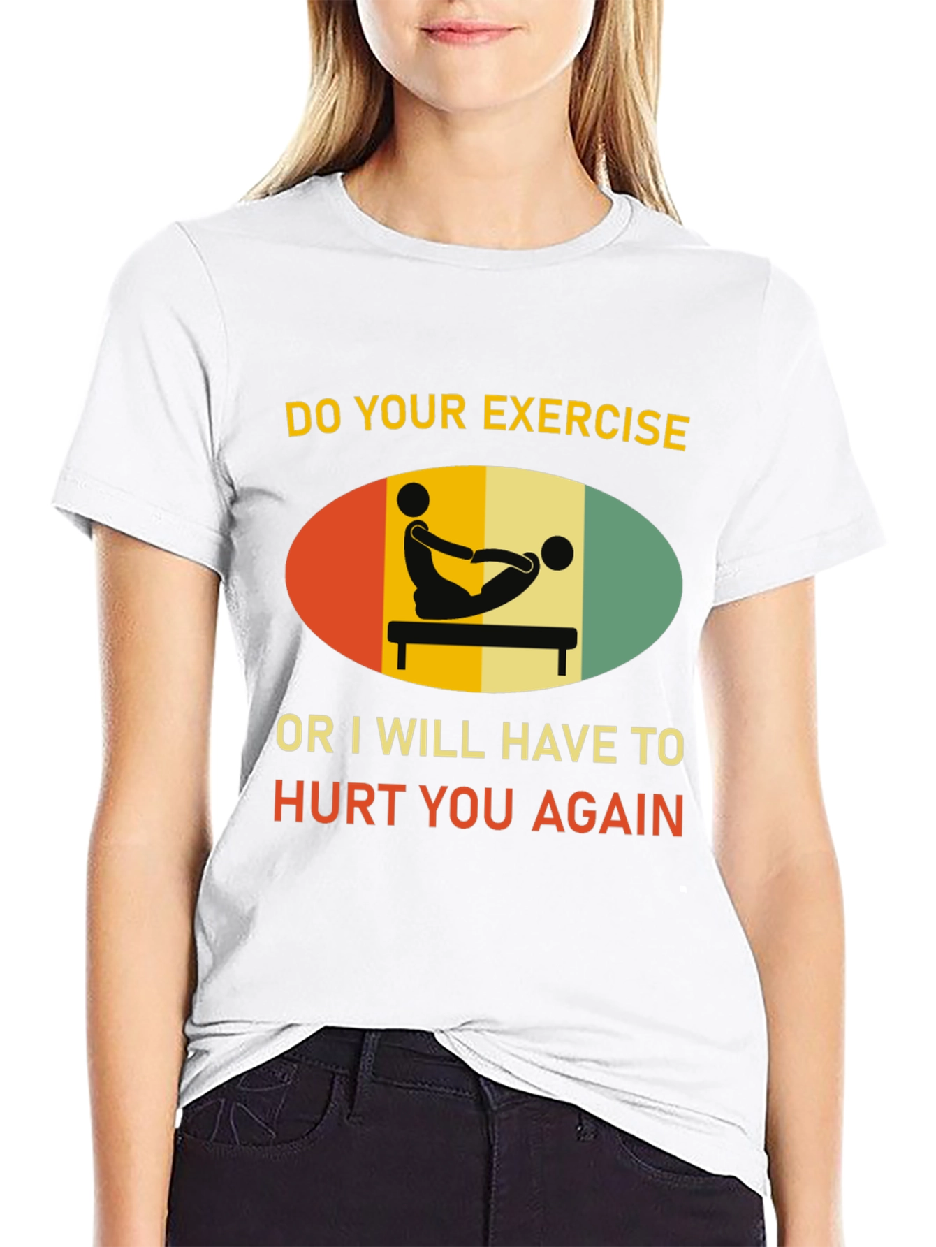 Funny Exercise Threat T-Shirt