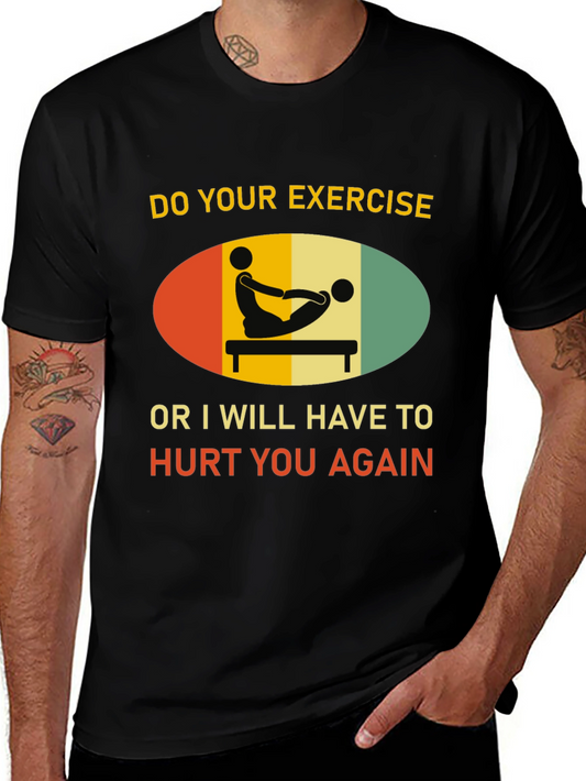 Funny Exercise Threat T-Shirt