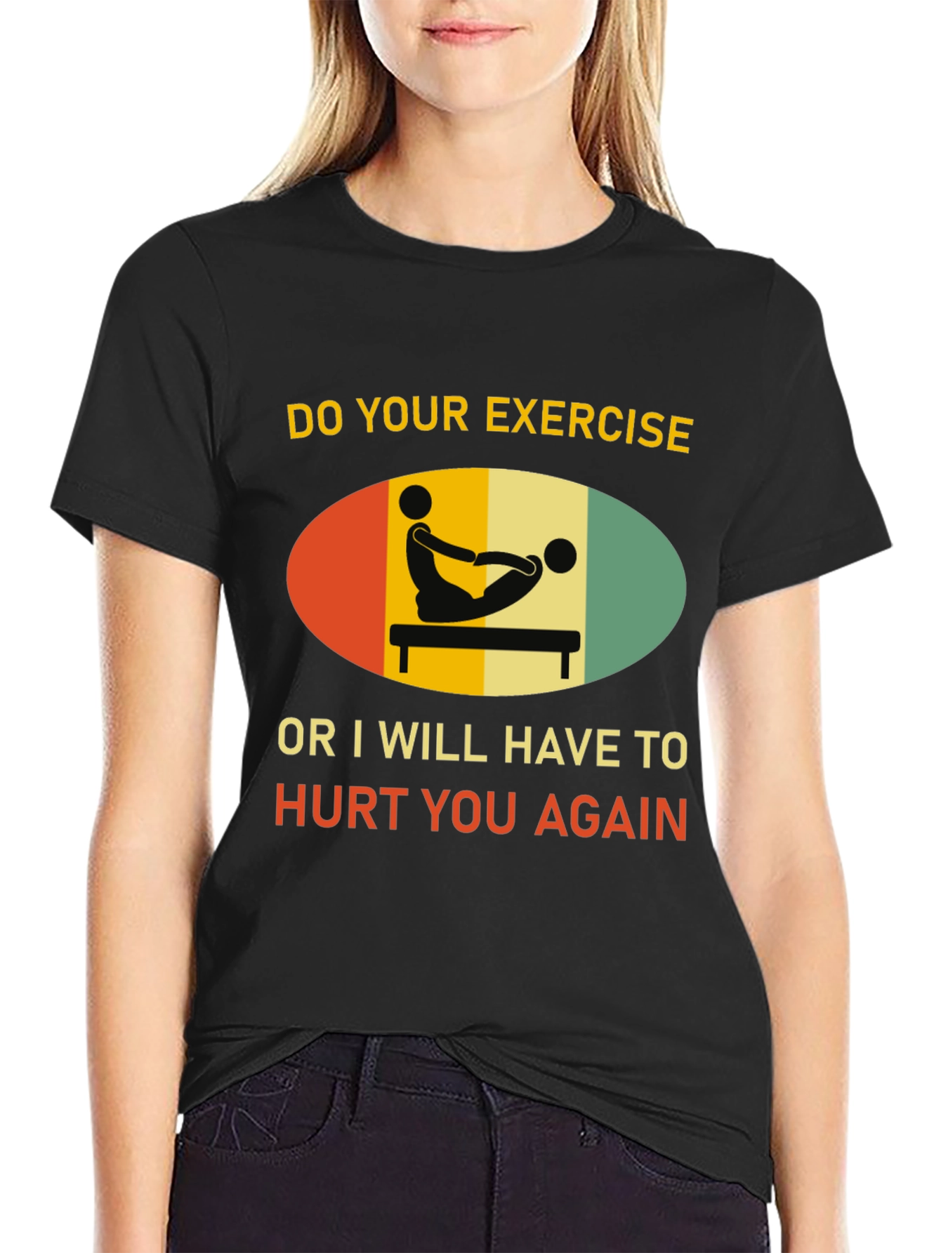 Funny Exercise Threat T-Shirt