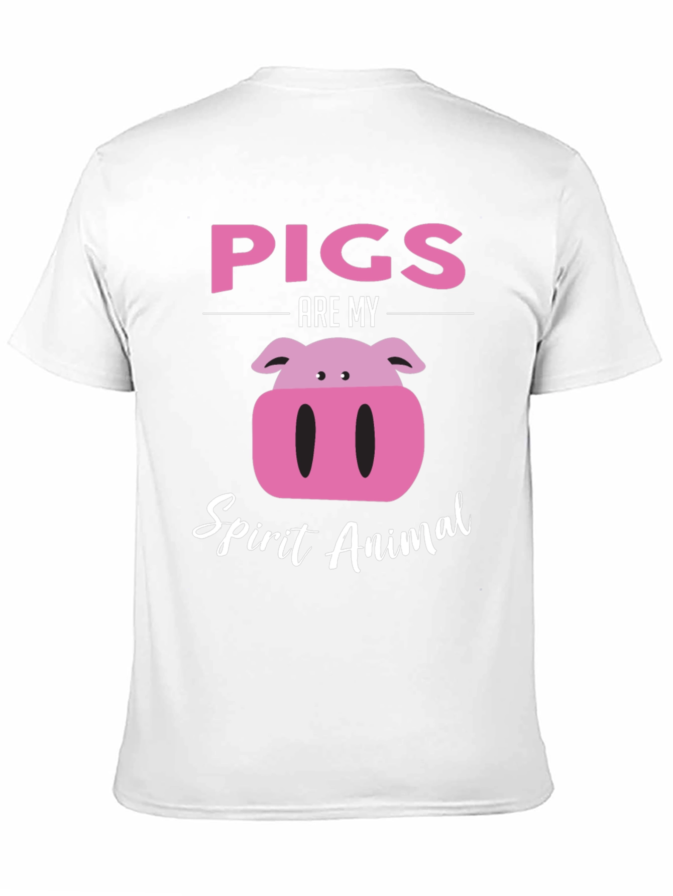 Pigs Are My Spirit Animal Black Graphic Tee