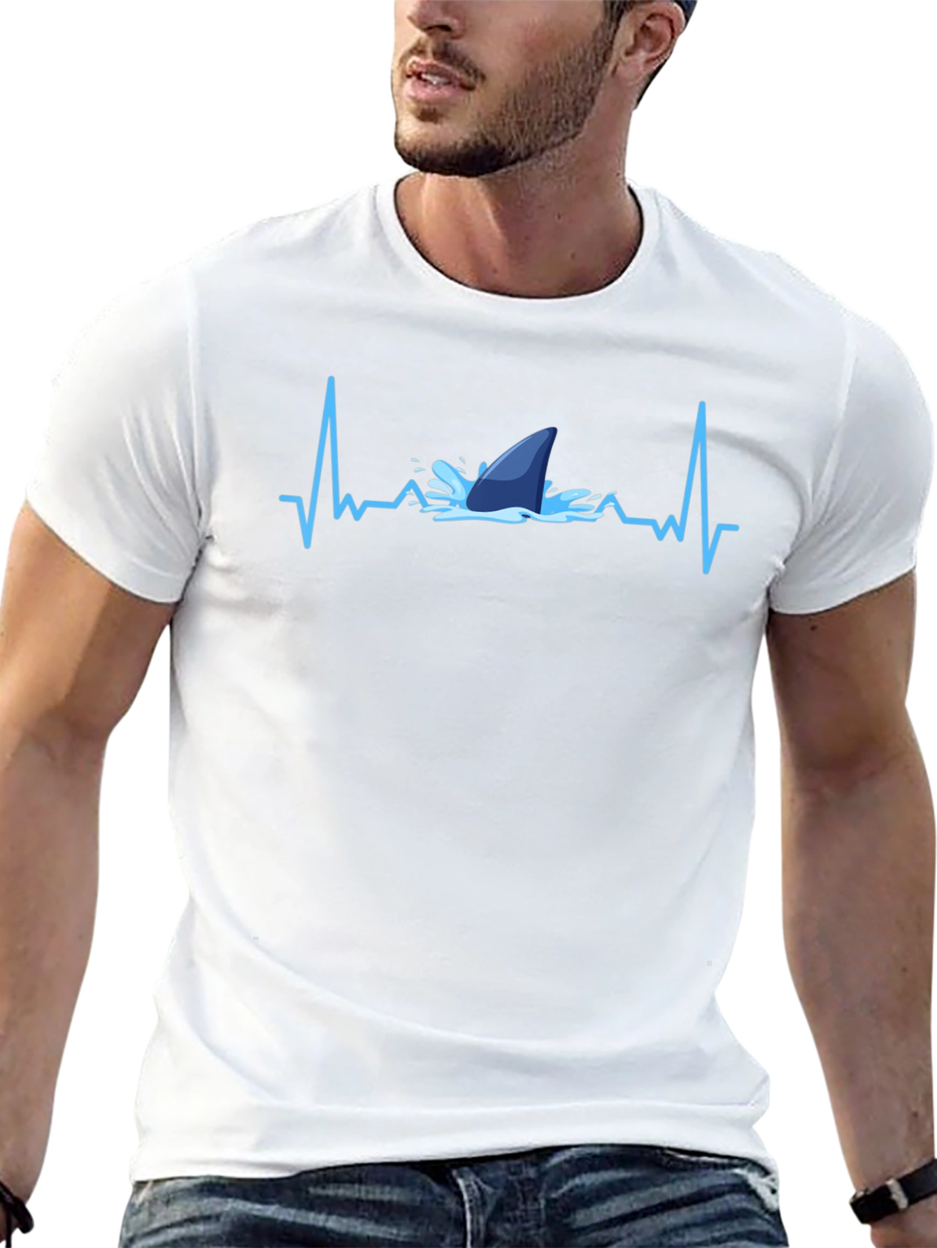 Shark Pulse T-Shirt - Black