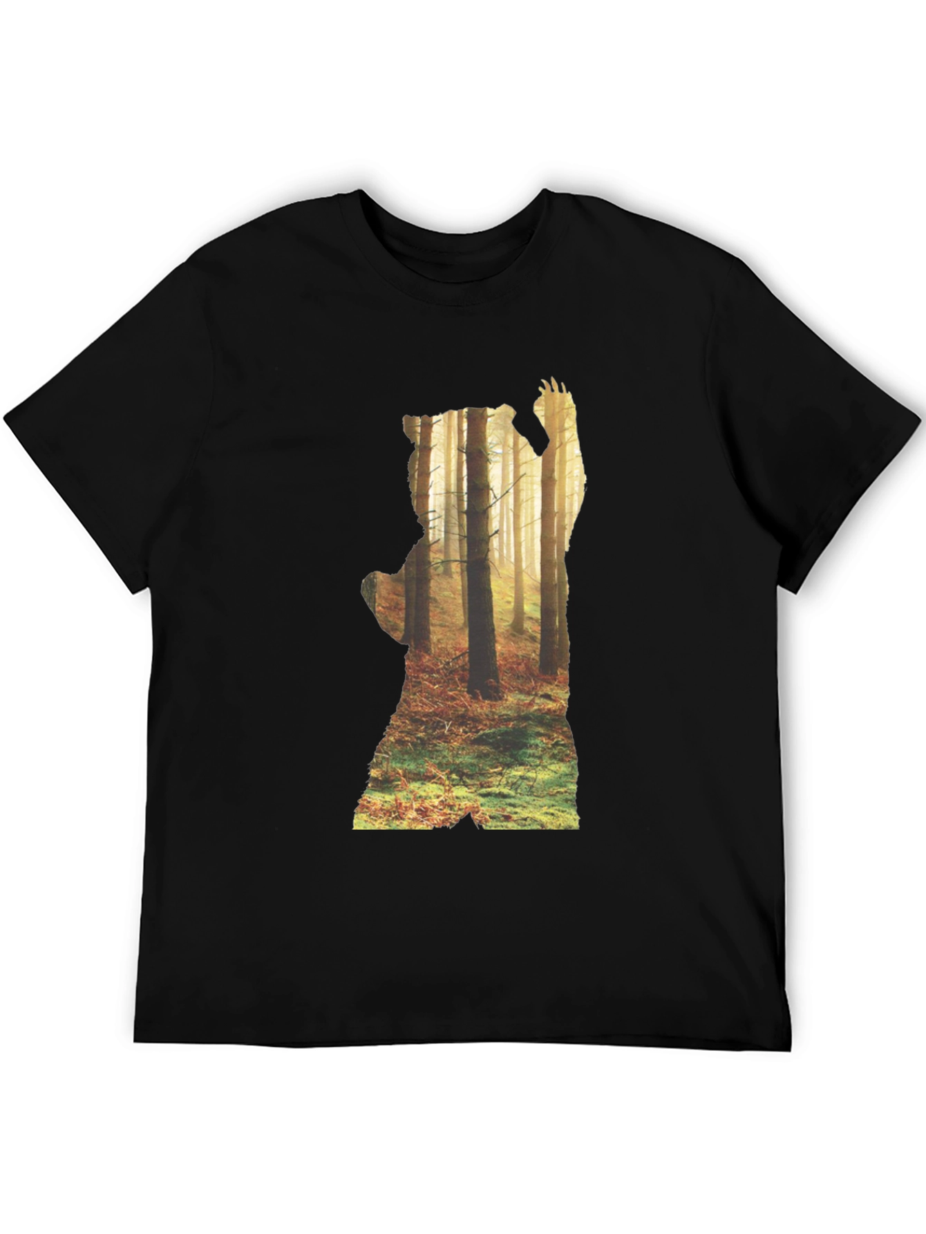 Nature Bear Silhouette Graphic Tee