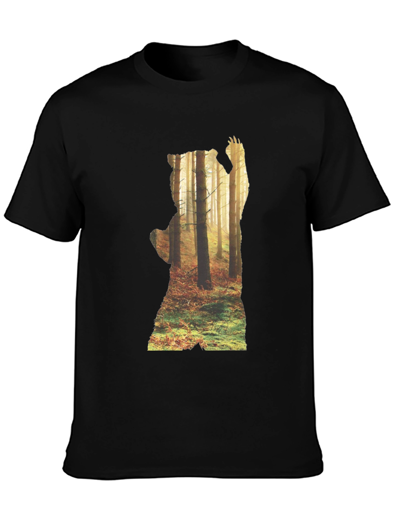 Nature Bear Silhouette Graphic Tee