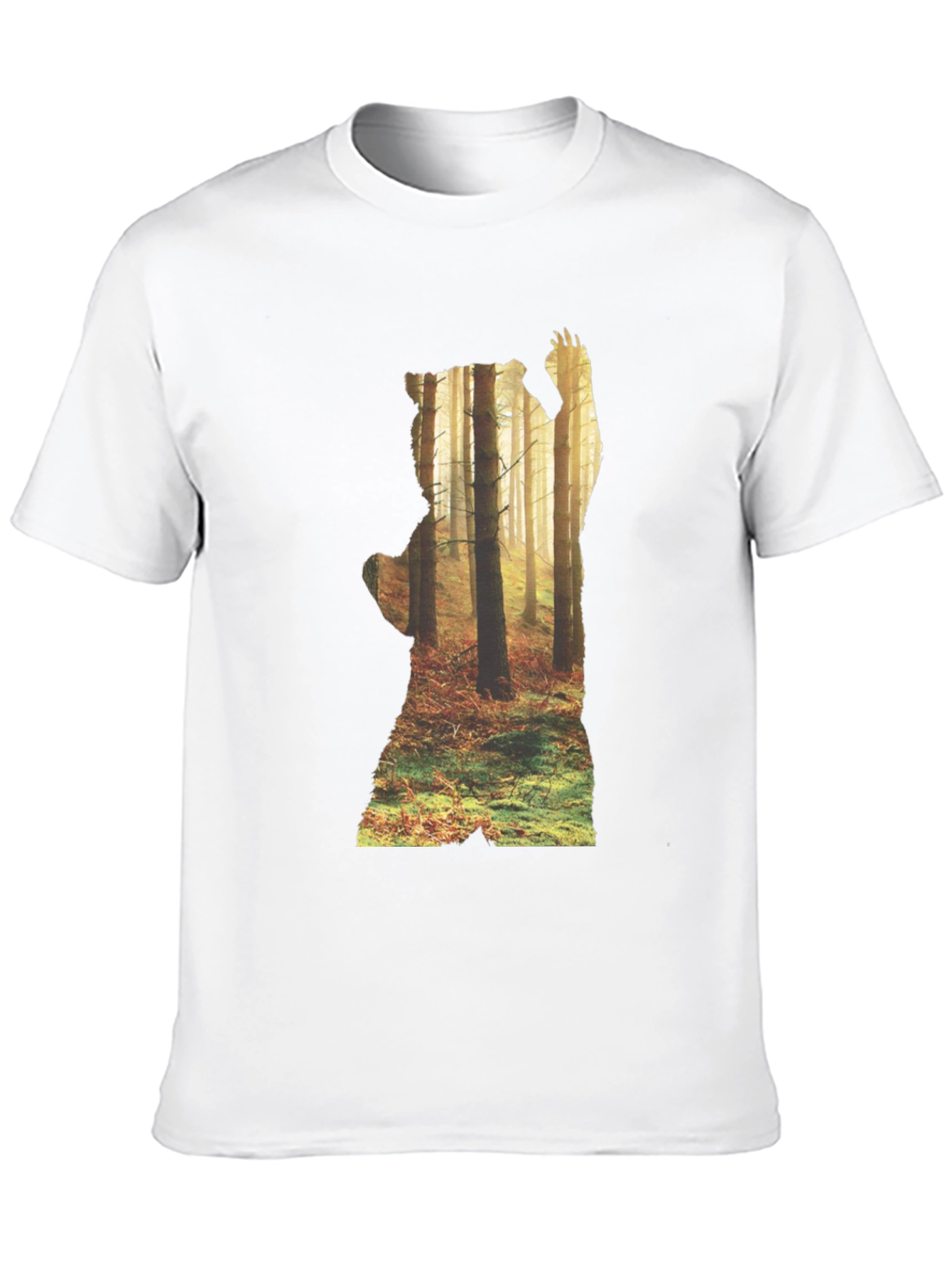 Nature Bear Silhouette Graphic Tee