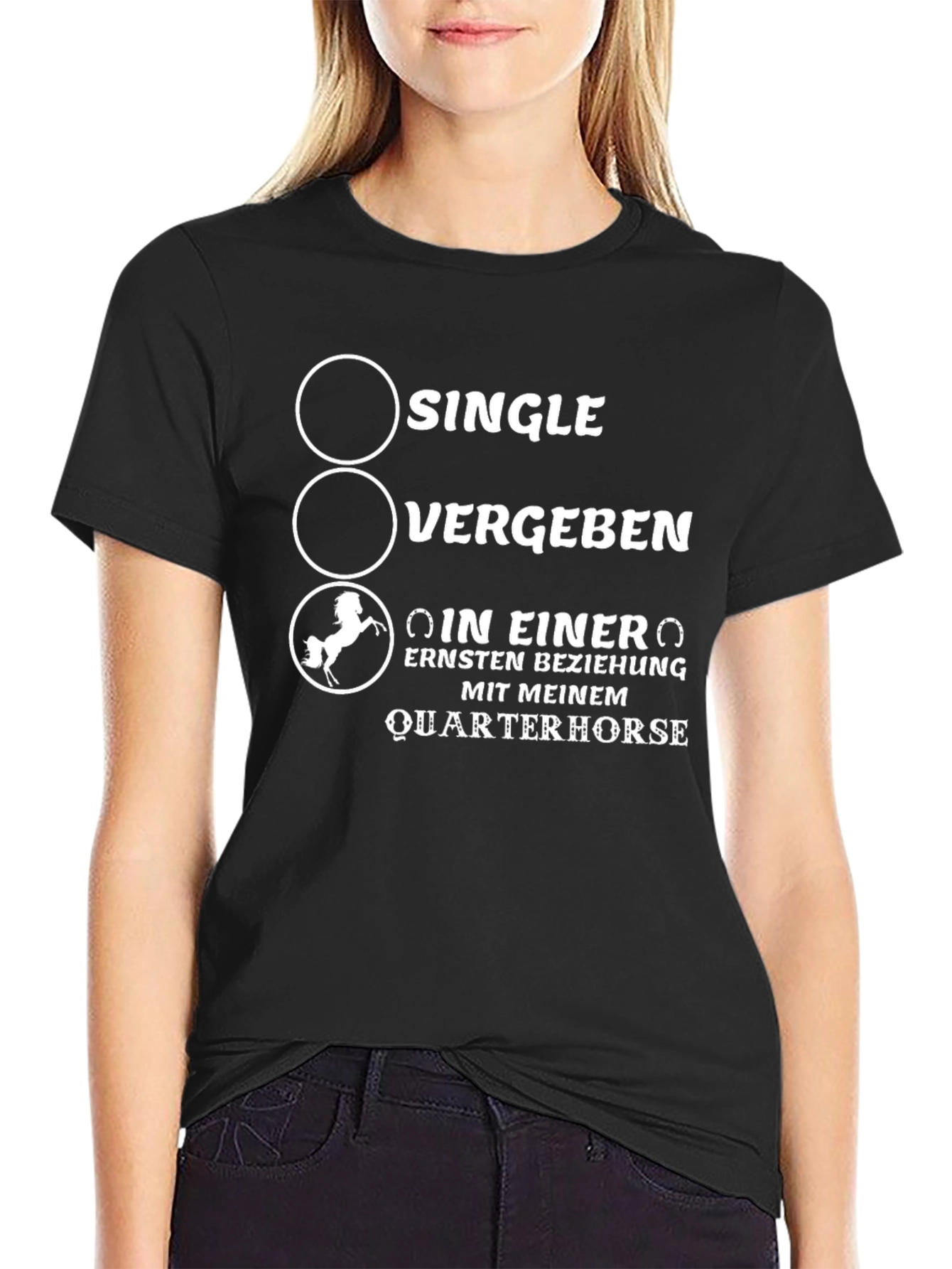 Quarterhorse Relationship T-Shirt - Black Cotton Tee