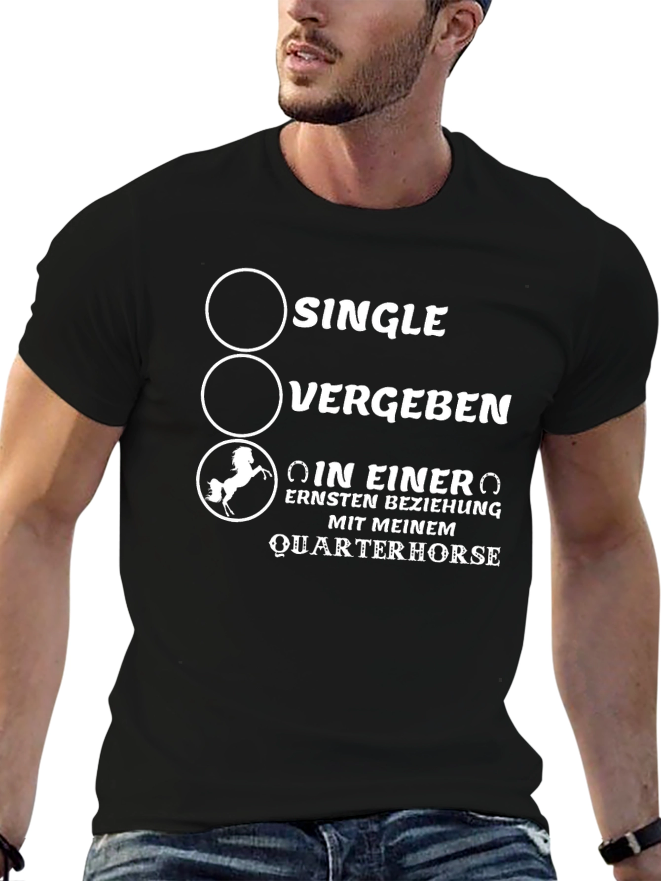 Quarterhorse Relationship T-Shirt - Black Cotton Tee