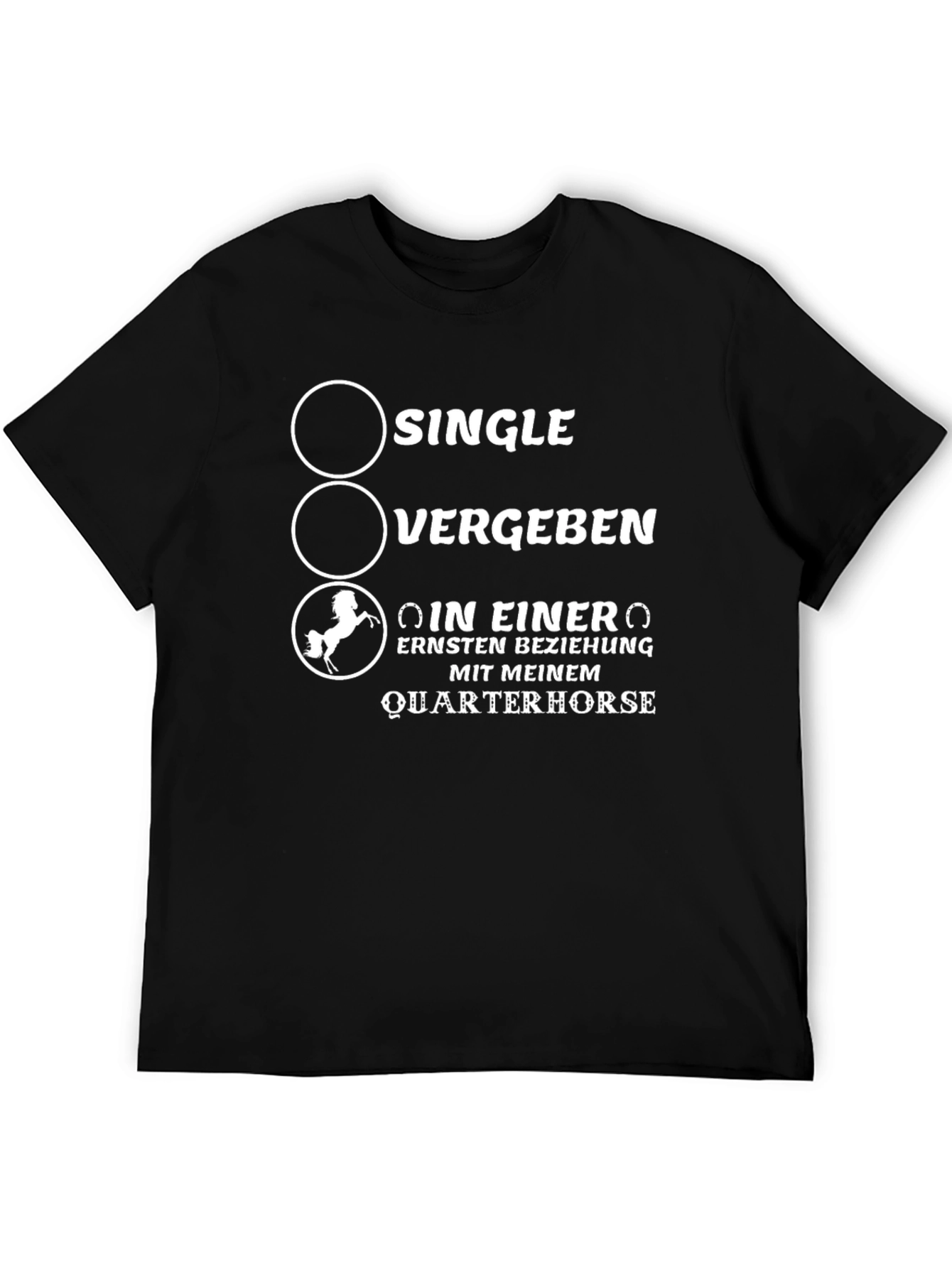 Quarterhorse Relationship T-Shirt - Black Cotton Tee