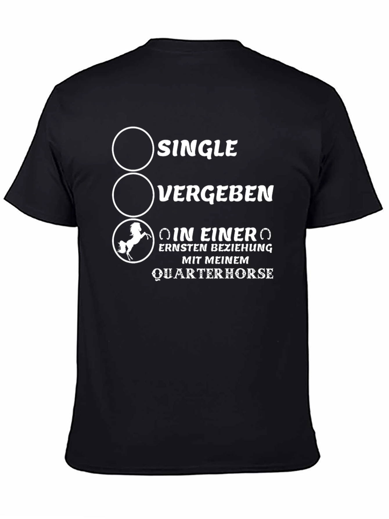 Quarterhorse Relationship T-Shirt - Black Cotton Tee