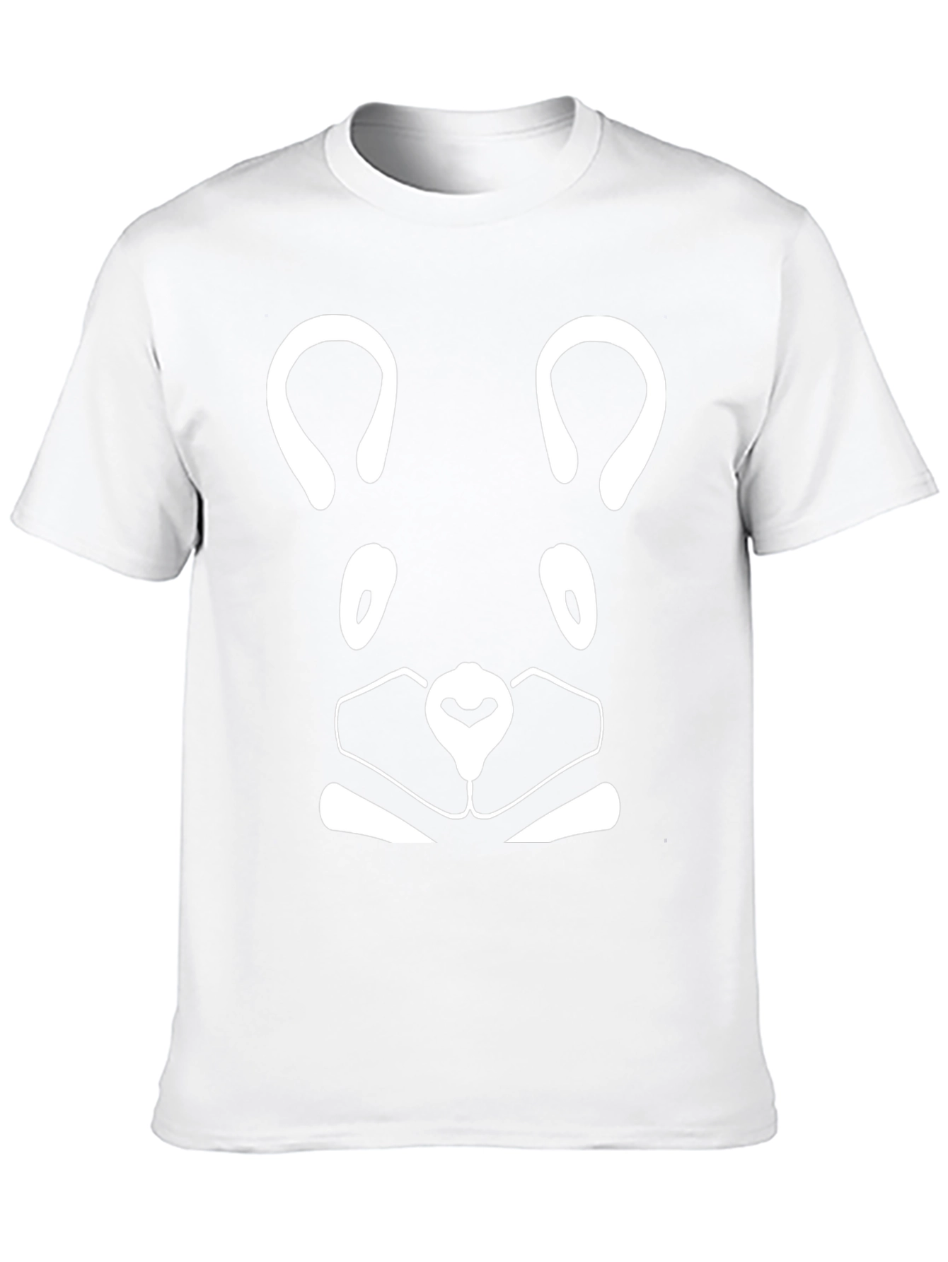 Bear Face Graphic Tee - Black