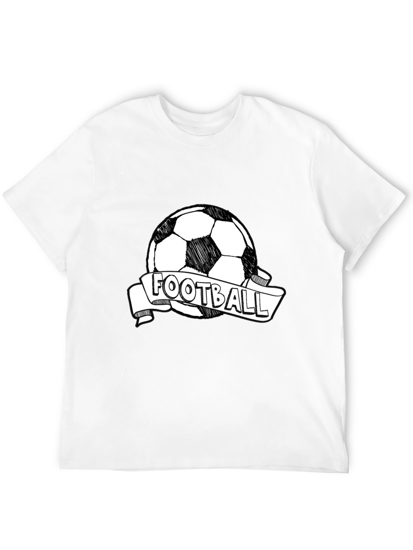 Black Football Graphic Tee - Stylish & Comfortable