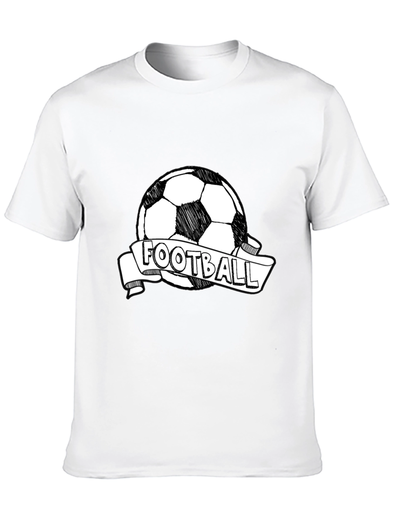 Black Football Graphic Tee - Stylish & Comfortable