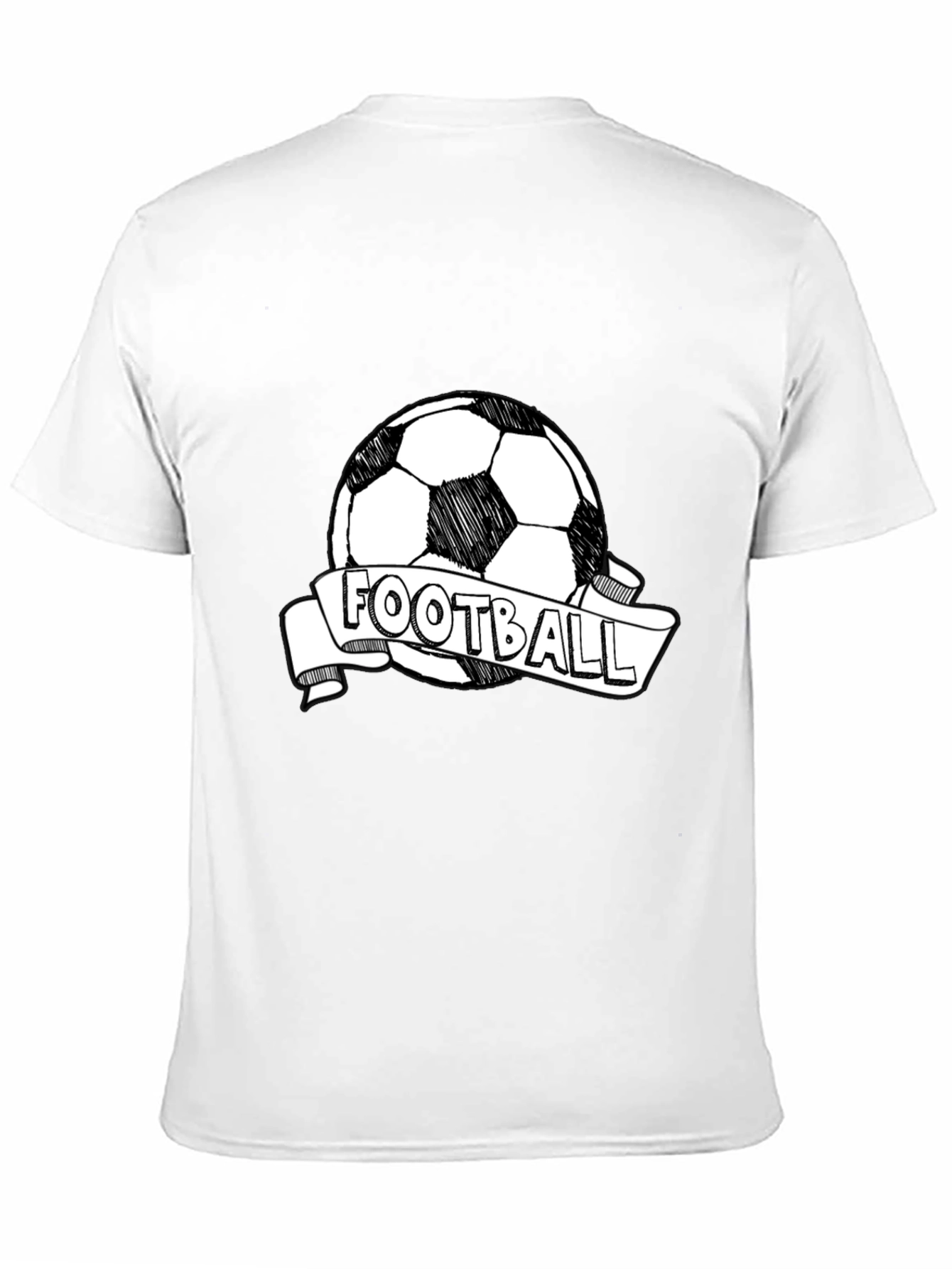 Black Football Graphic Tee - Stylish & Comfortable