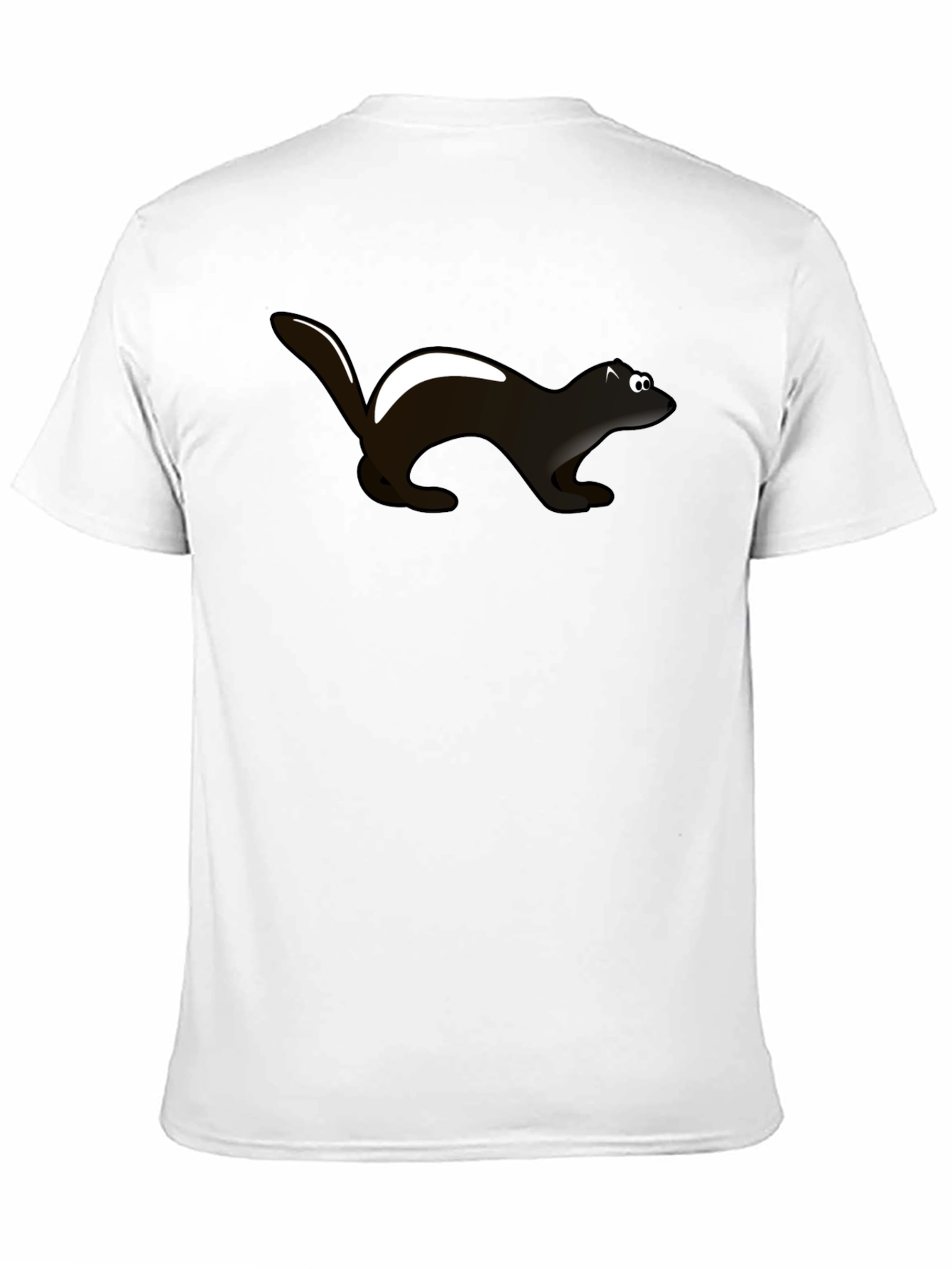 Skunk Graphic Tee - Black Cotton T-Shirt