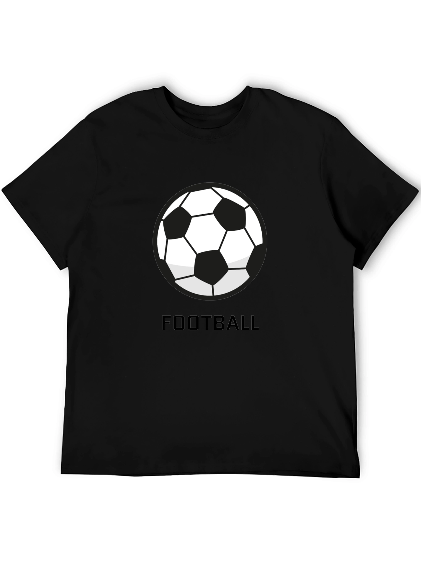 Football Graphic Black T-Shirt