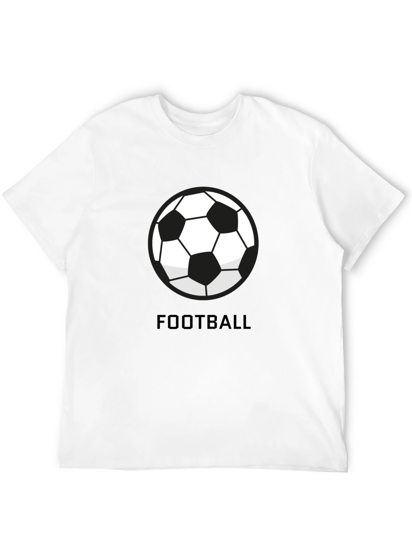 Football Graphic Black T-Shirt