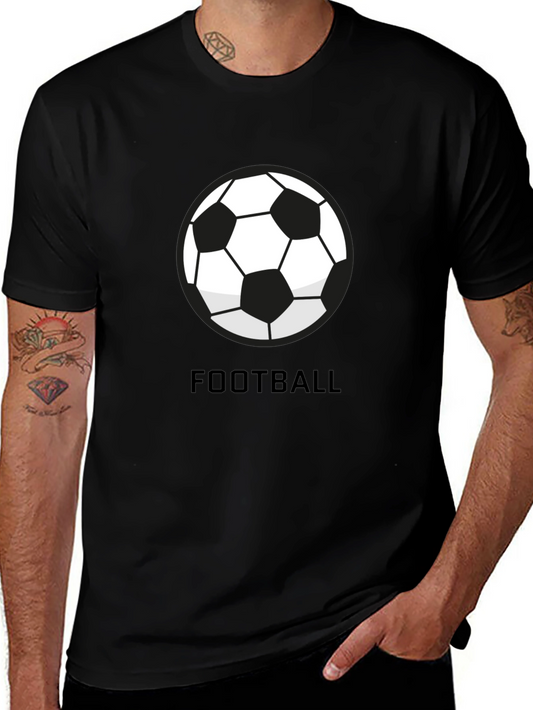 Football Graphic Black T-Shirt