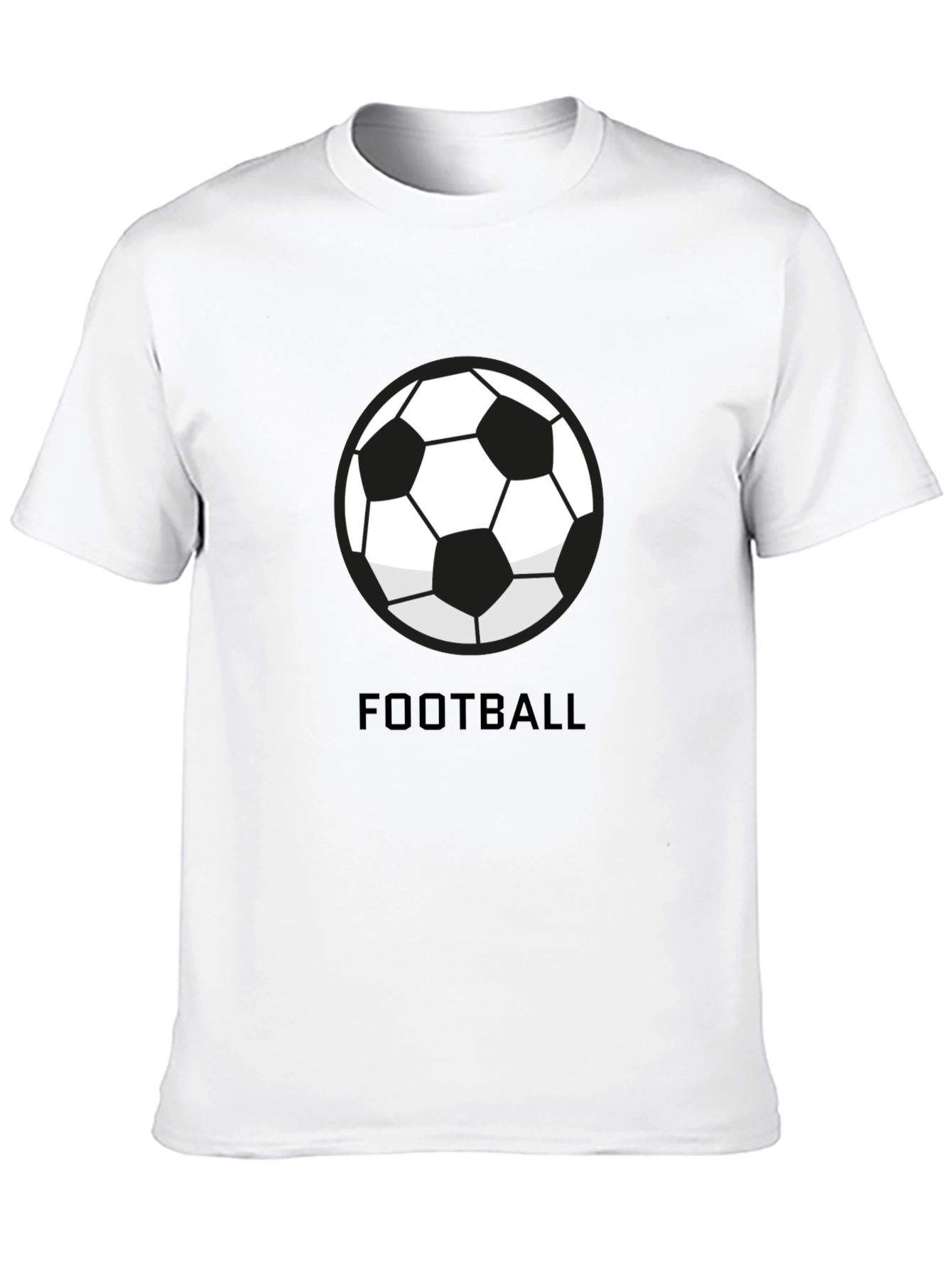 Football Graphic Black T-Shirt