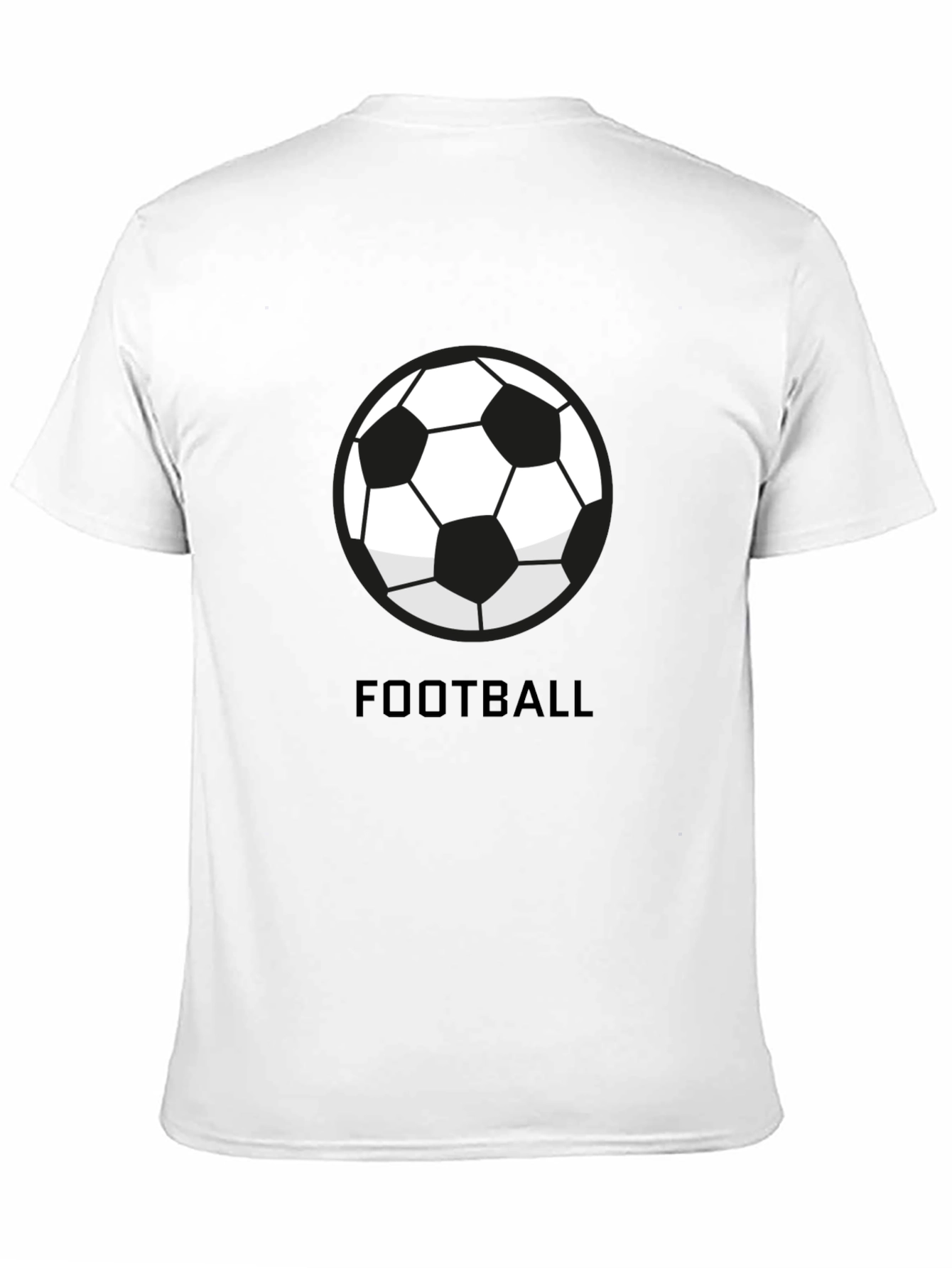 Football Graphic Black T-Shirt