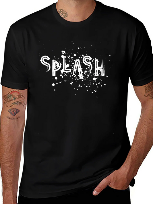 Splash Graphic Black T-Shirt