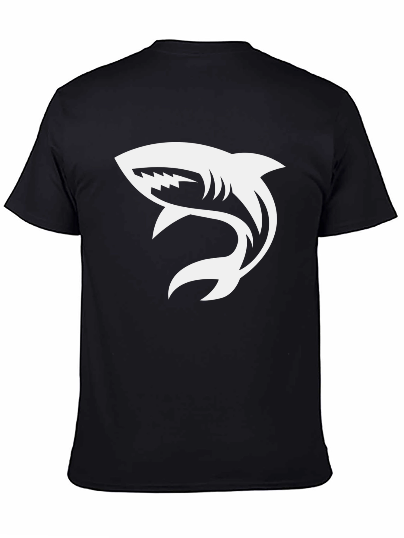 Shark Graphic T-Shirt - Stylish Black Tee
