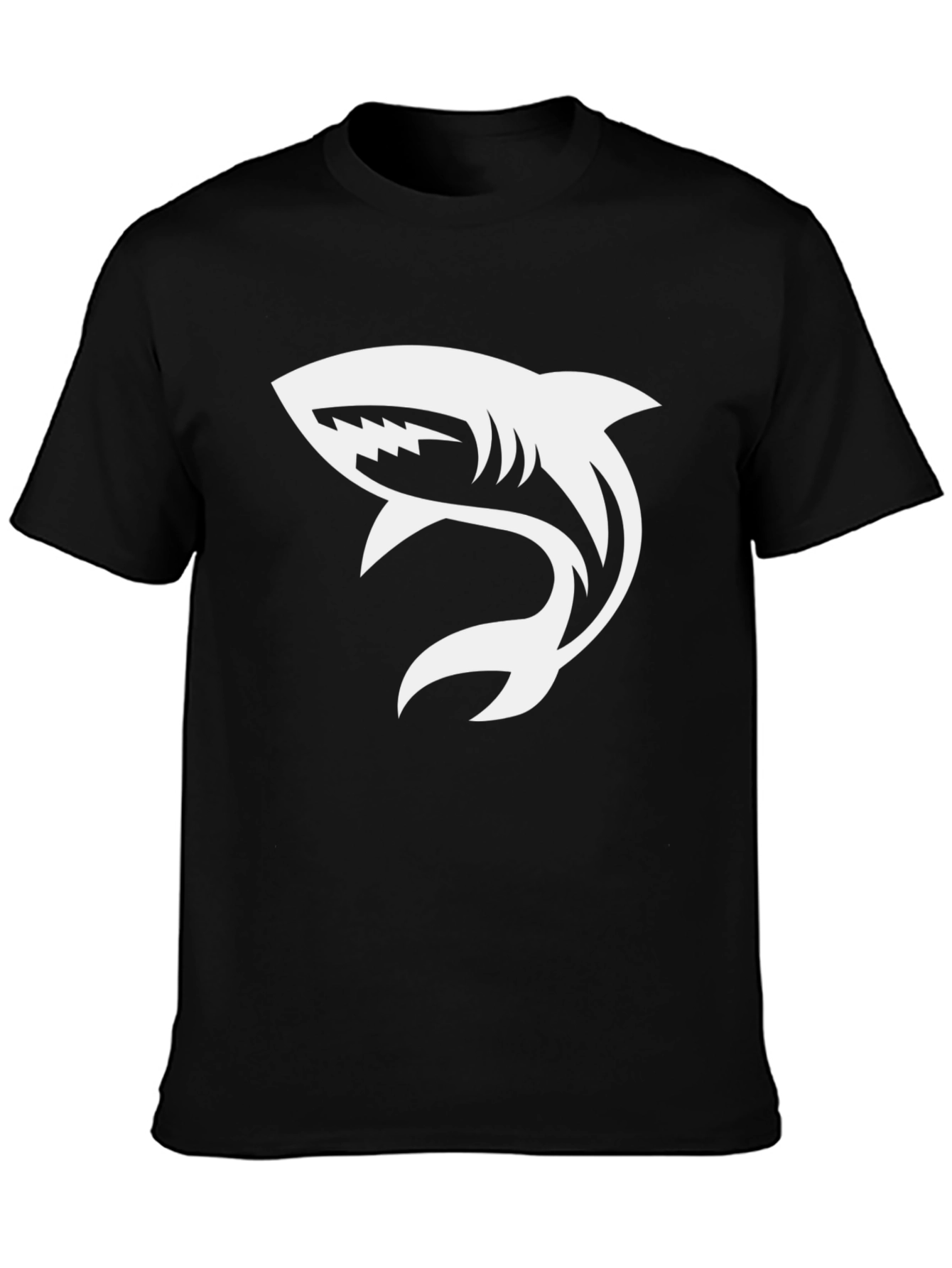 Shark Graphic T-Shirt - Stylish Black Tee
