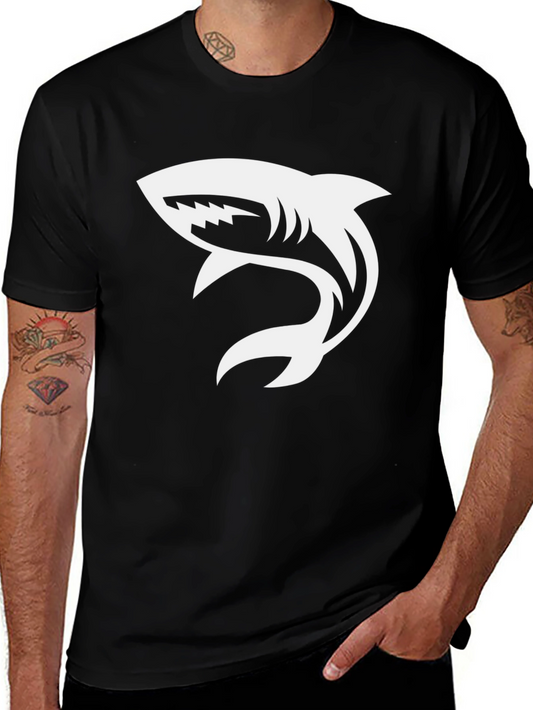 Shark Graphic T-Shirt - Stylish Black Tee