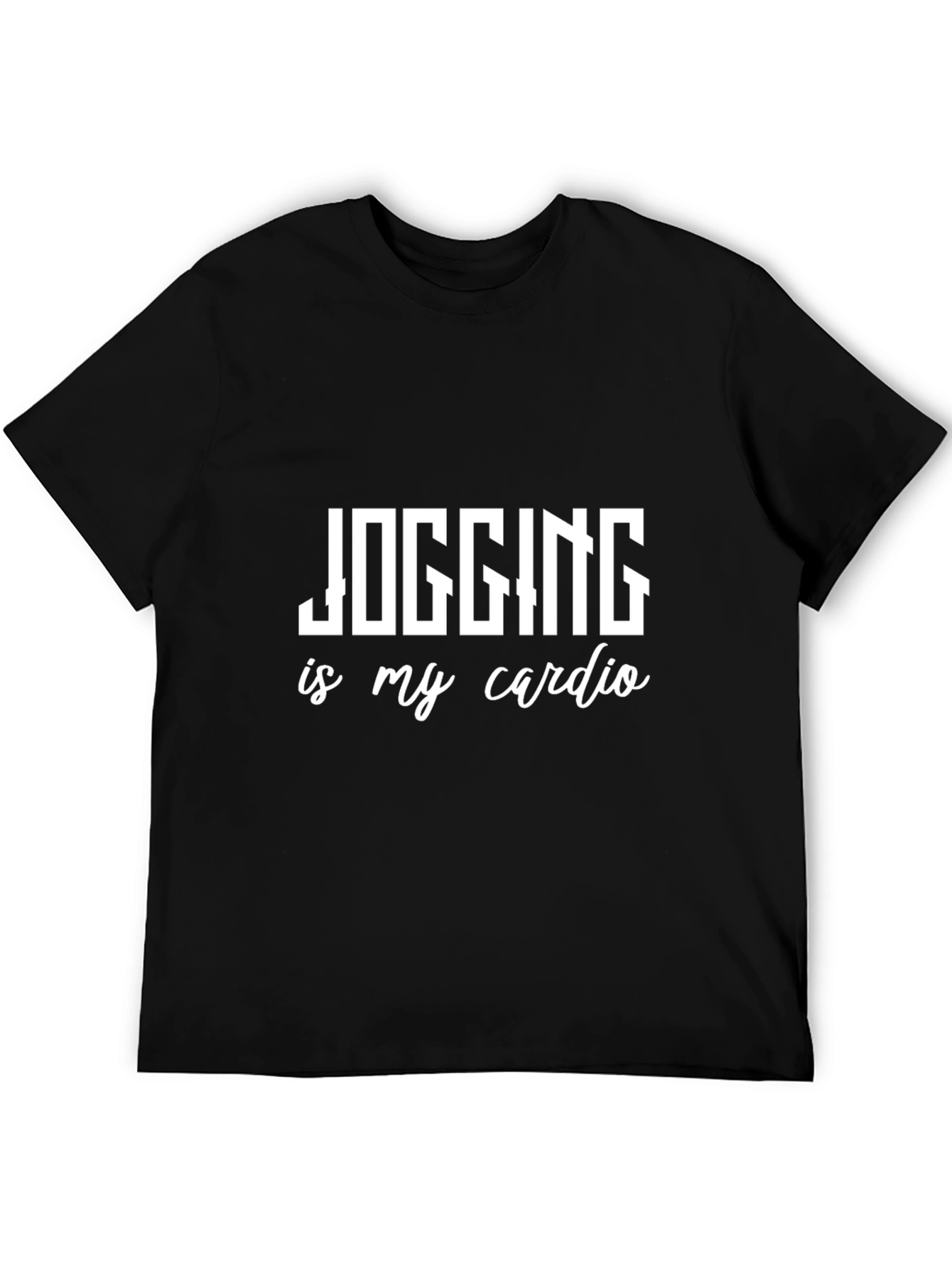 Jogging is My Cardio Black T-Shirt