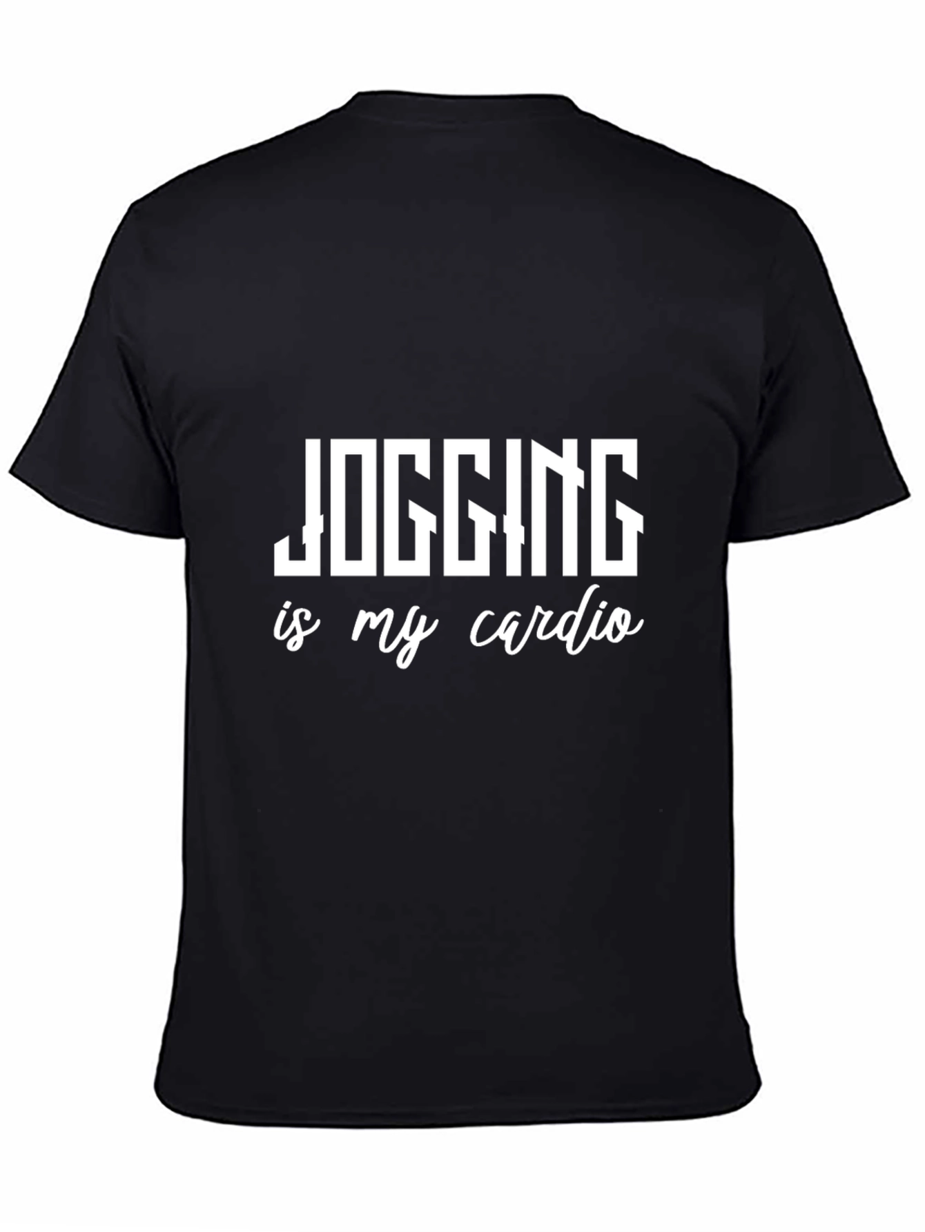 Jogging is My Cardio Black T-Shirt